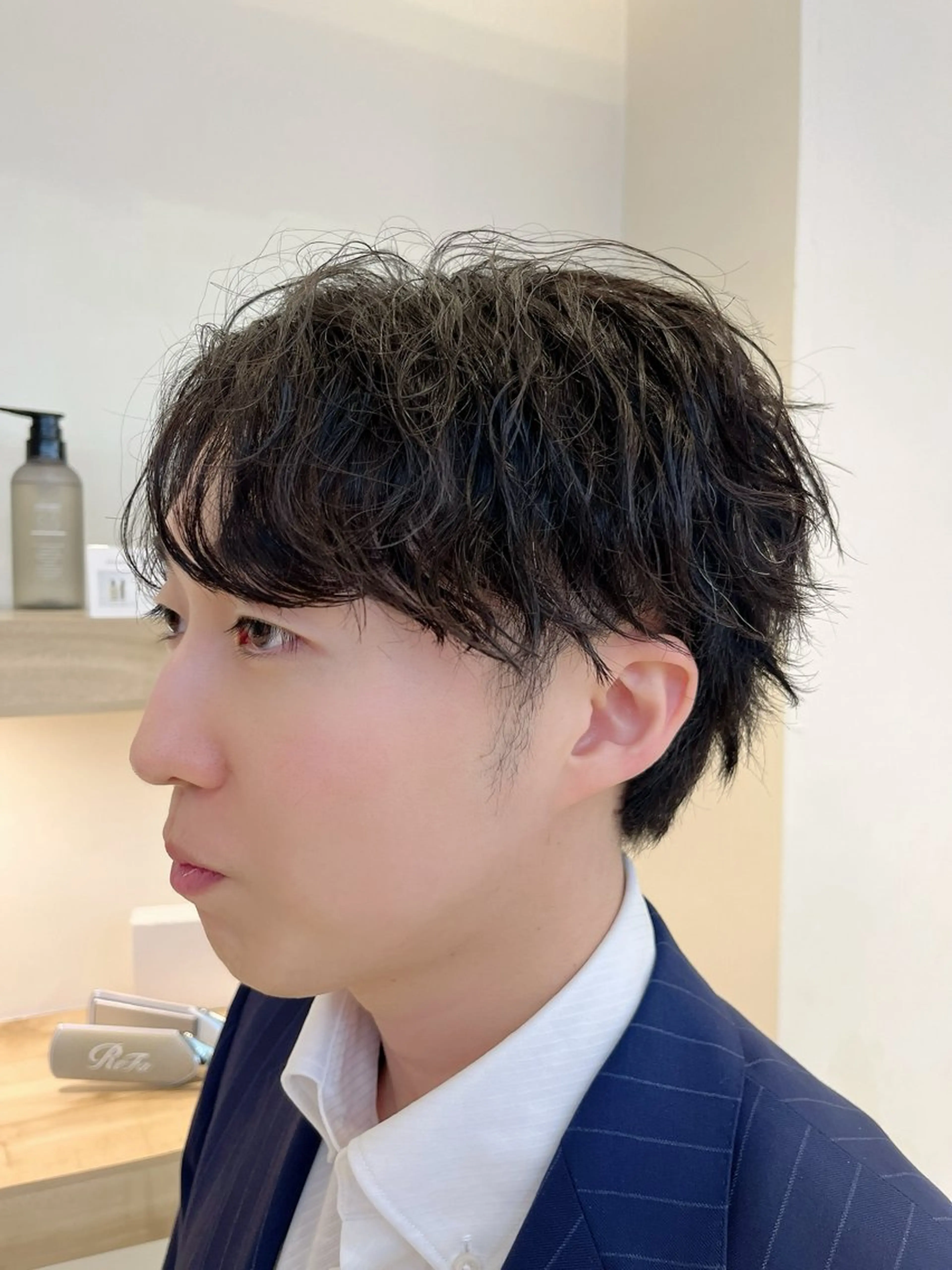 パーマ メンズ 暖色カラー🍒スパ/ canna‎🤎のヘアスタイル