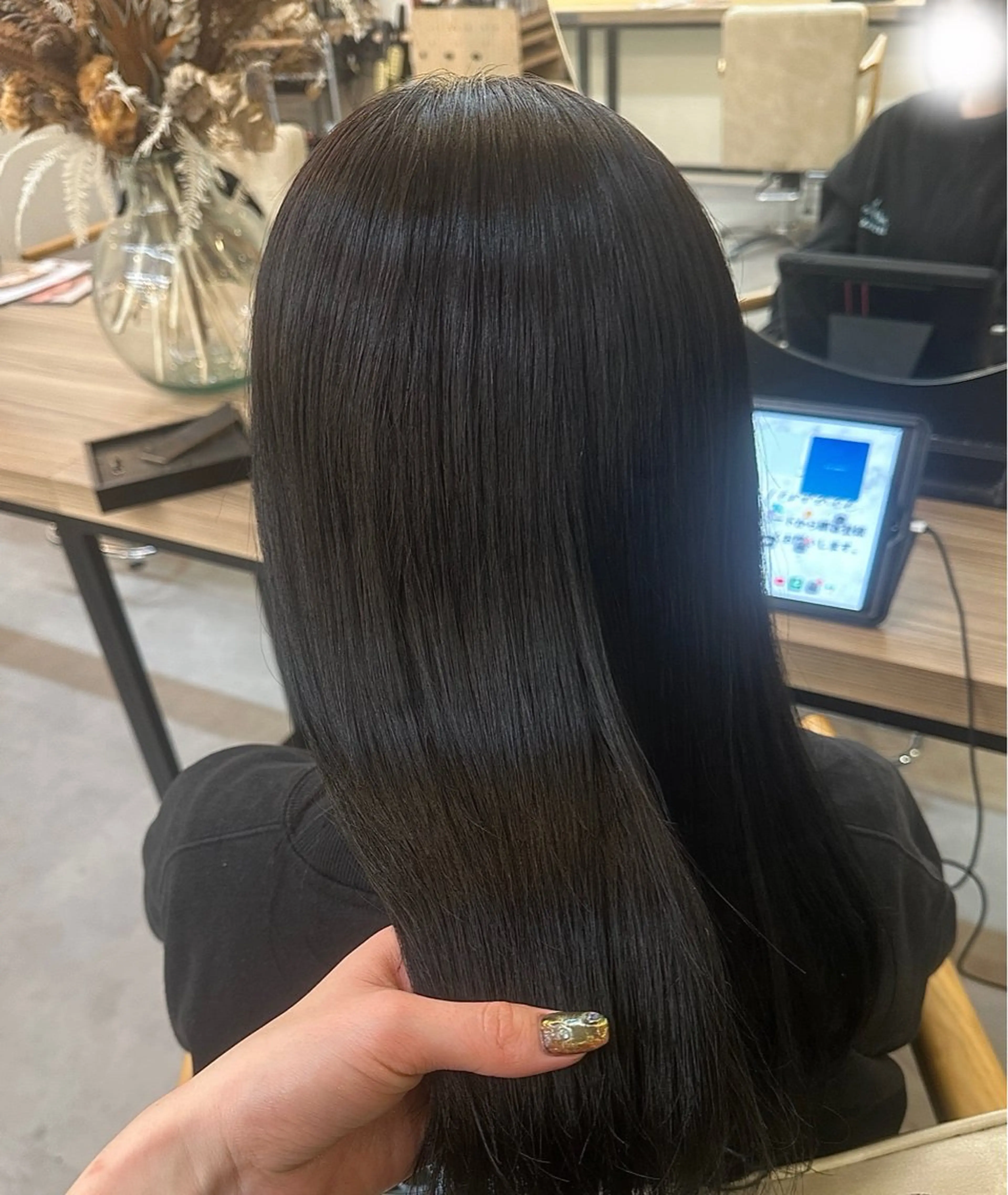 セミロング カラー カット ヘアカラー 暗髪/艶カラー /yaekaのヘアスタイル