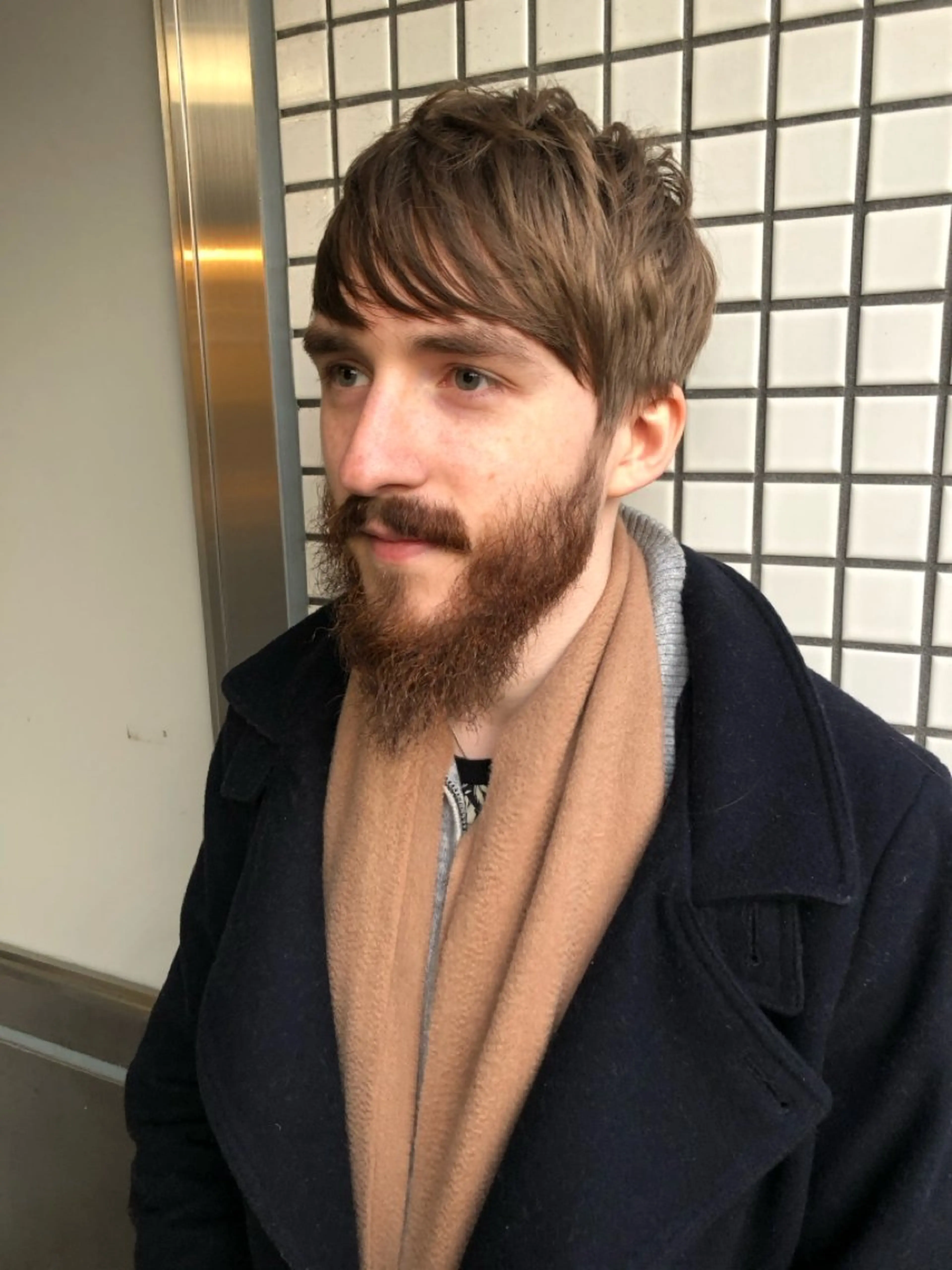 メンズ タツキ／レイヤー／ パーマ／艶カラーのヘアスタイル