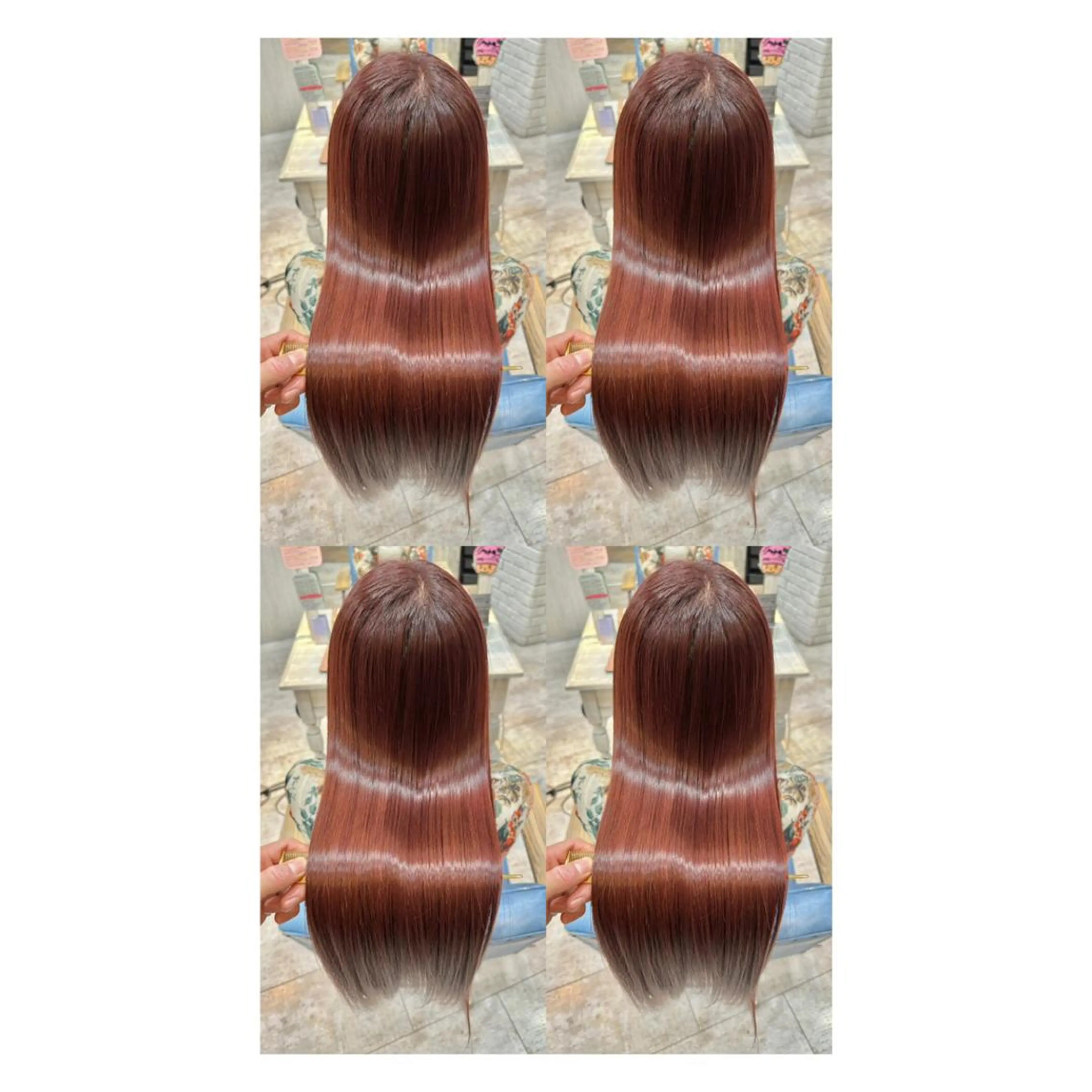 💎カット➕ケアカラー➕Aujua2step【韓国ヘア/レイヤー/艶髪/赤み消しカラー/骨格矯正/心斎橋】の写真