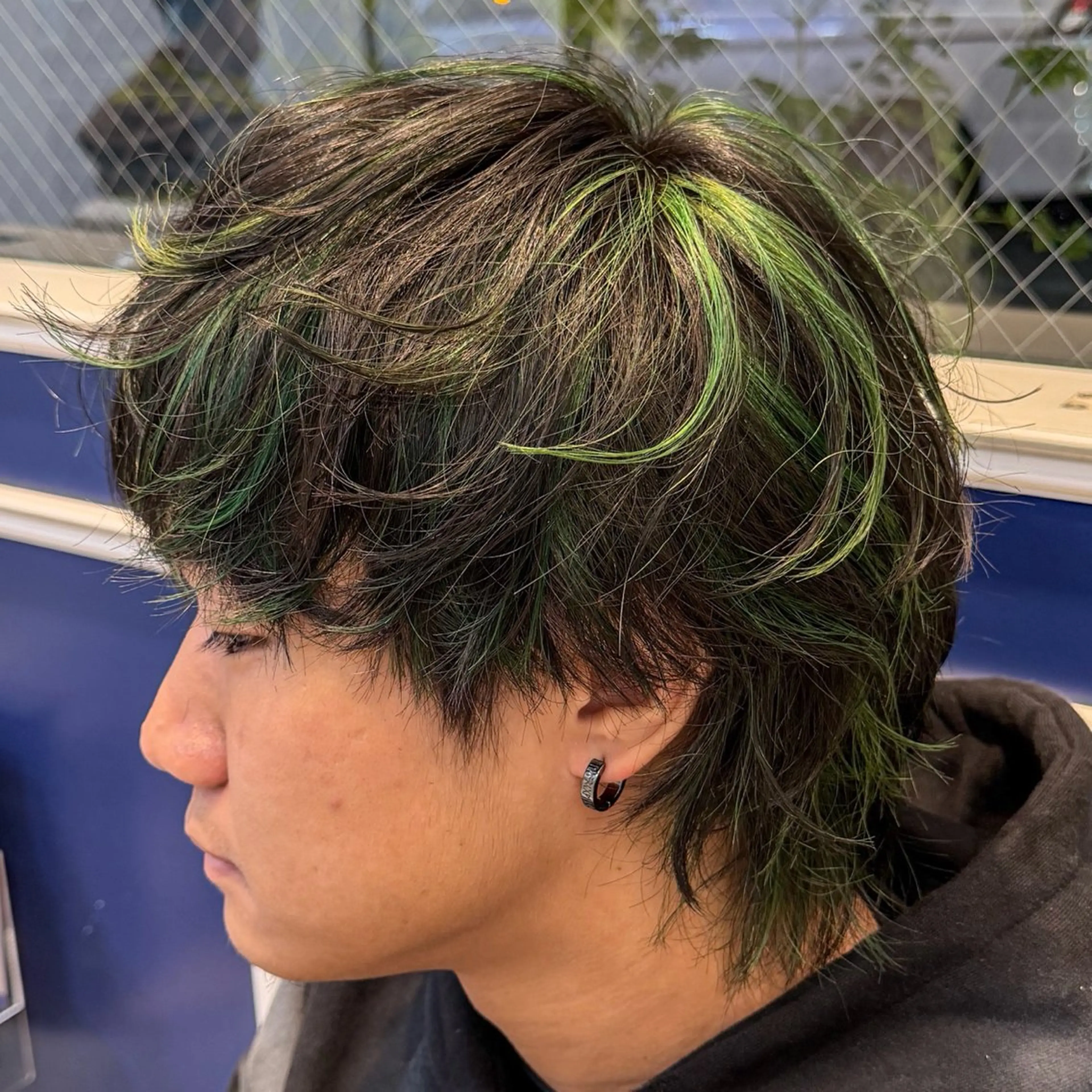 ショート カラー メンズ メンズハイライト ハイライトカラー ハイライト カット ヘアカラー 吉田 新平のヘアスタイル