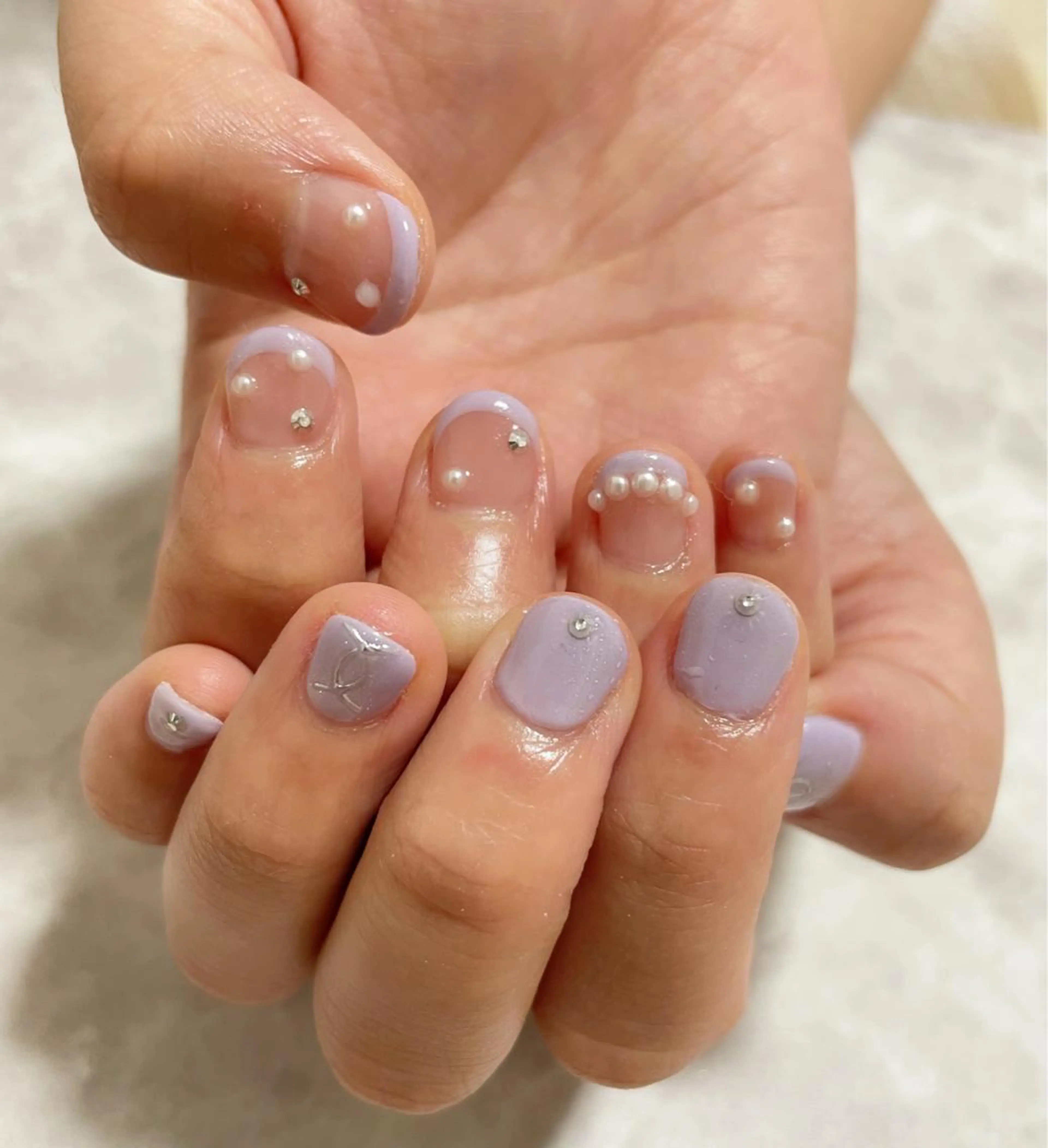 ネイル パープル Liora所属・nail mnのネイルデザイン