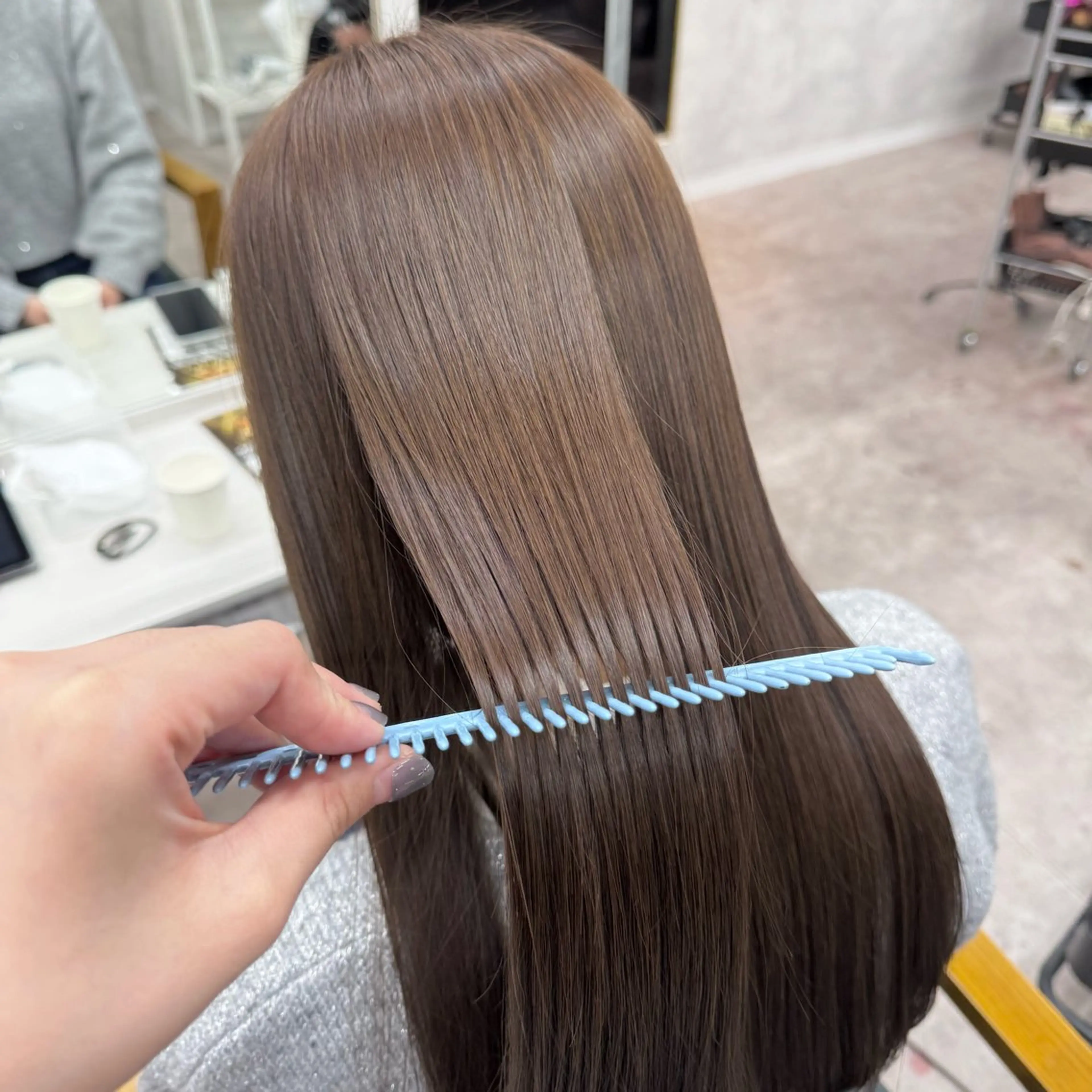 ロング カラー カット ヘアカラー JUNSHIN🦋 ヘアセット／カラーのヘアスタイル