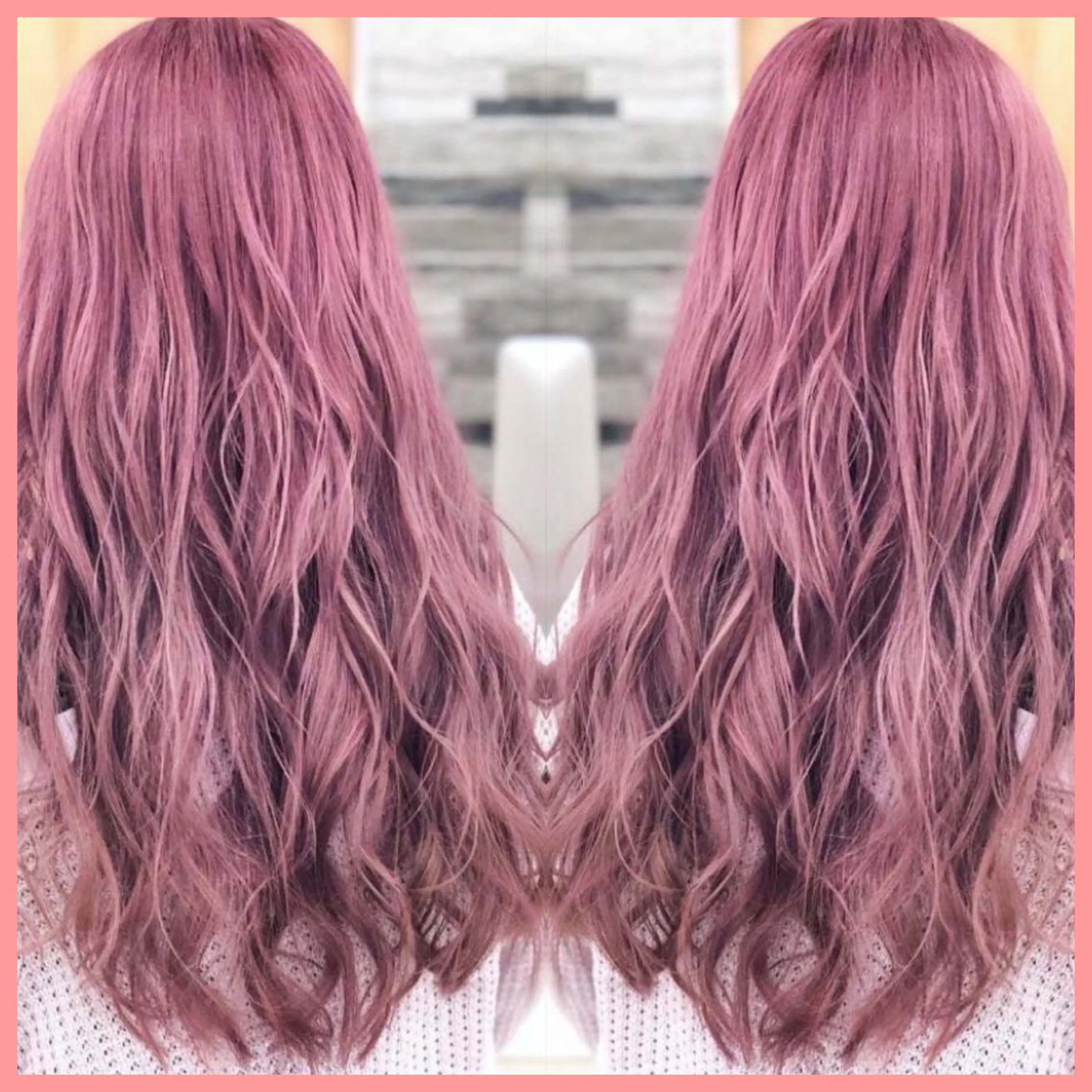 ロング カラー カット ヘアカラー エクステ 🫧あ　お🫧 心斎橋のヘアスタイル