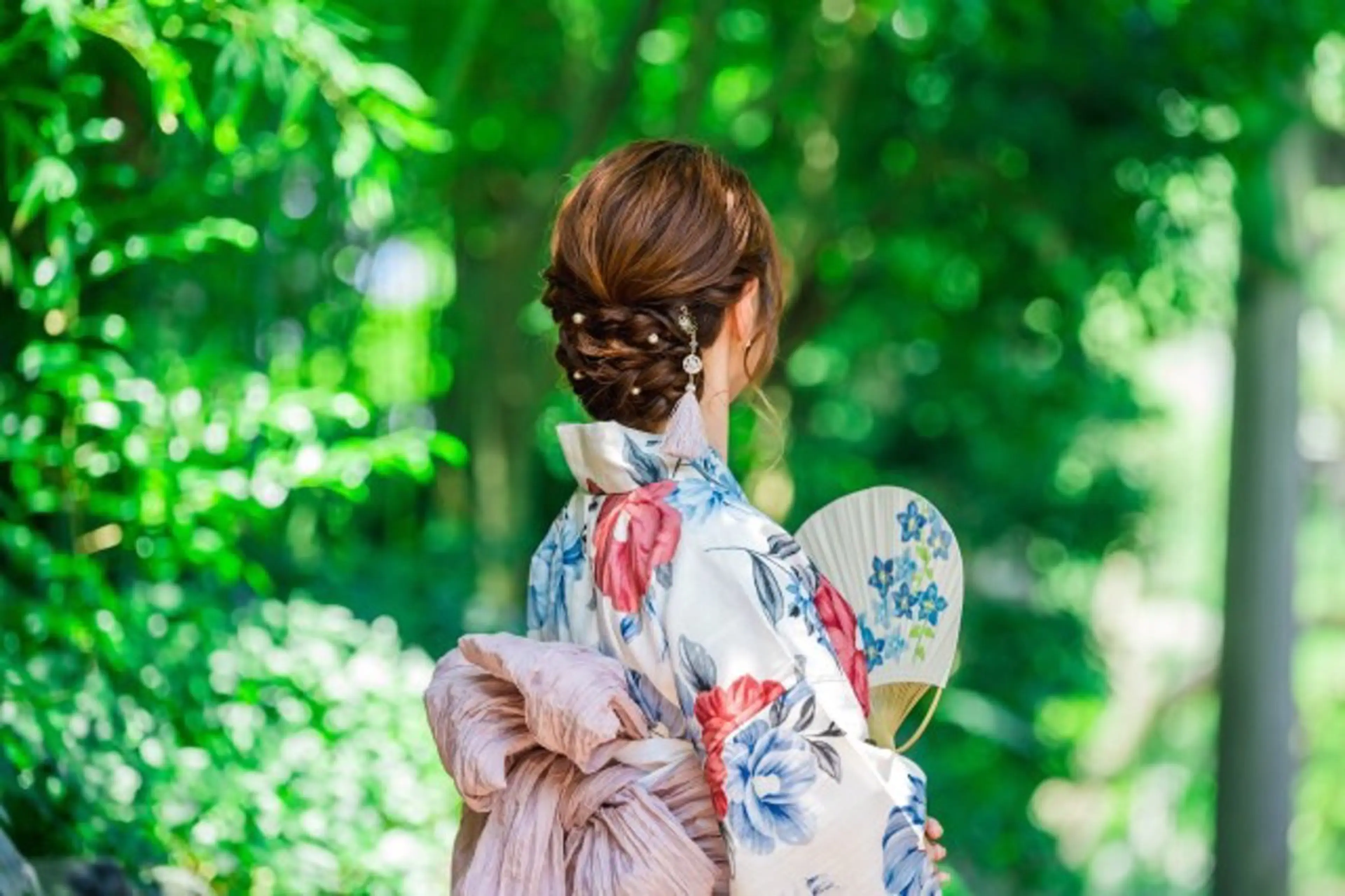 👘浴衣着付け🍉(ヘアーセット込み)🍧の写真