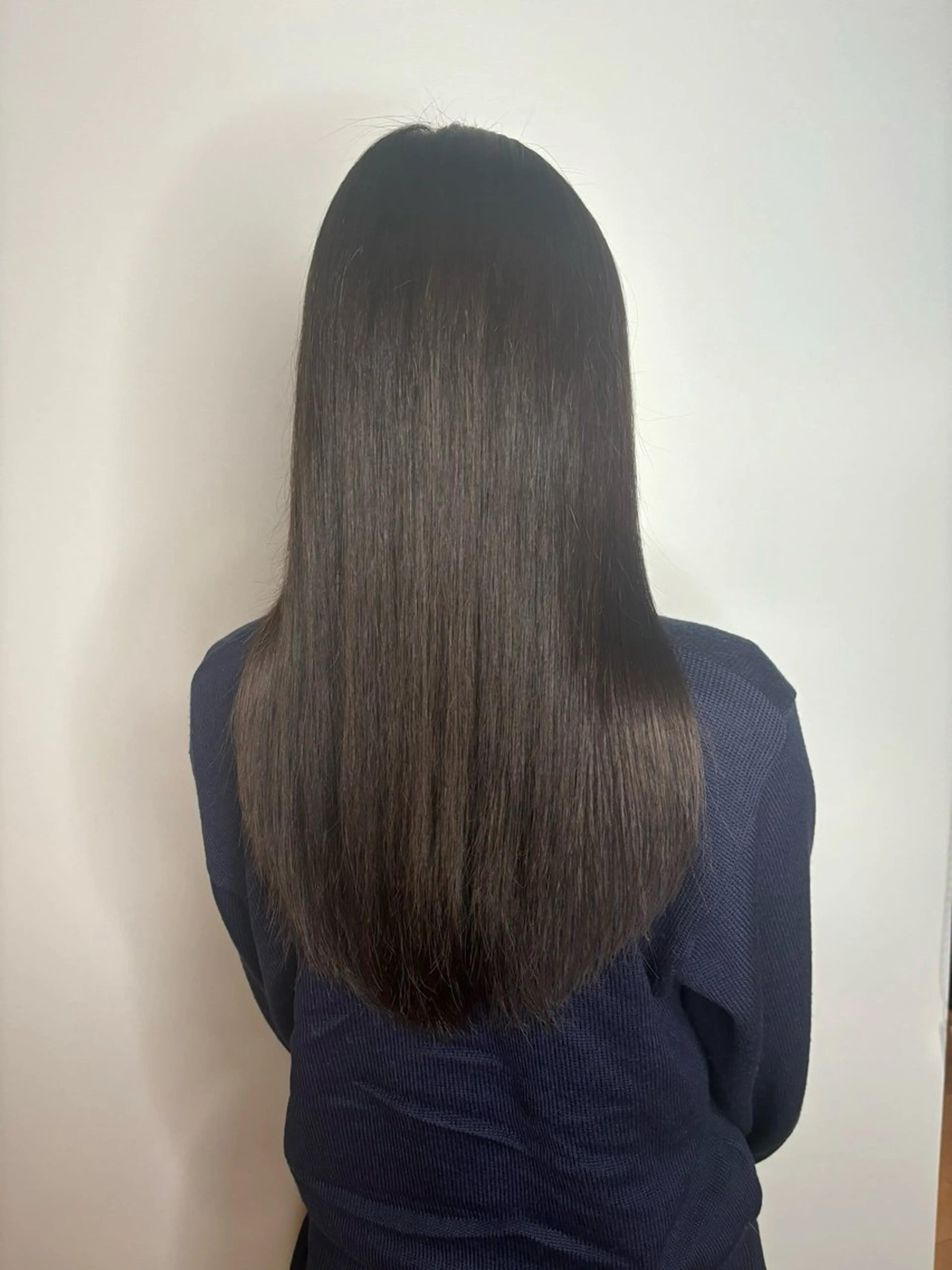 ロング パーマ 韓国風ヘア ストレートパーマ カット 縮毛矯正 トリートメント よしなり あみのヘアスタイル