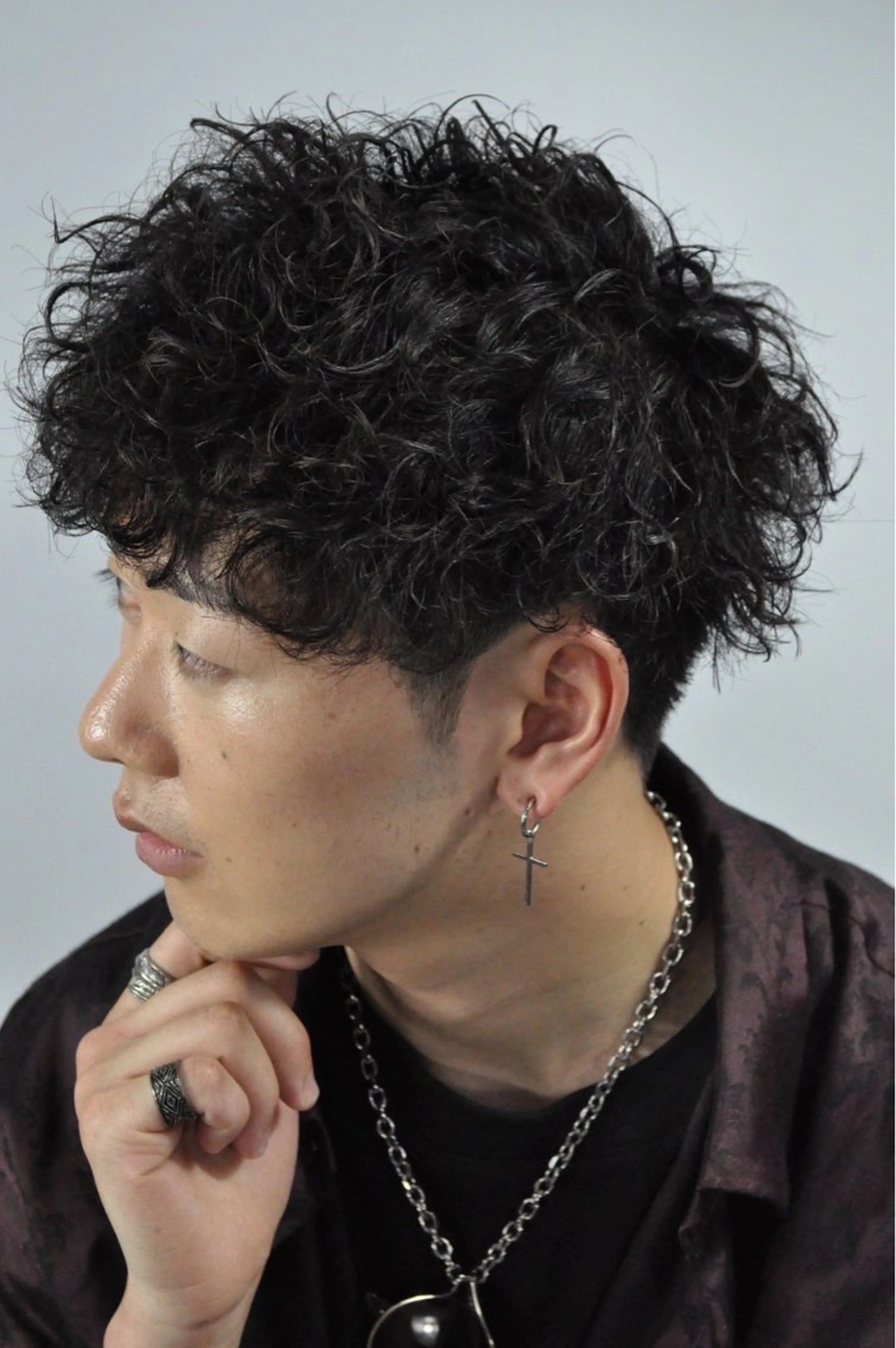 ミディアム パーマ メンズ ツーブロック 刈り上げ Rukar barbershop所属・工藤 優也のその他イメージ