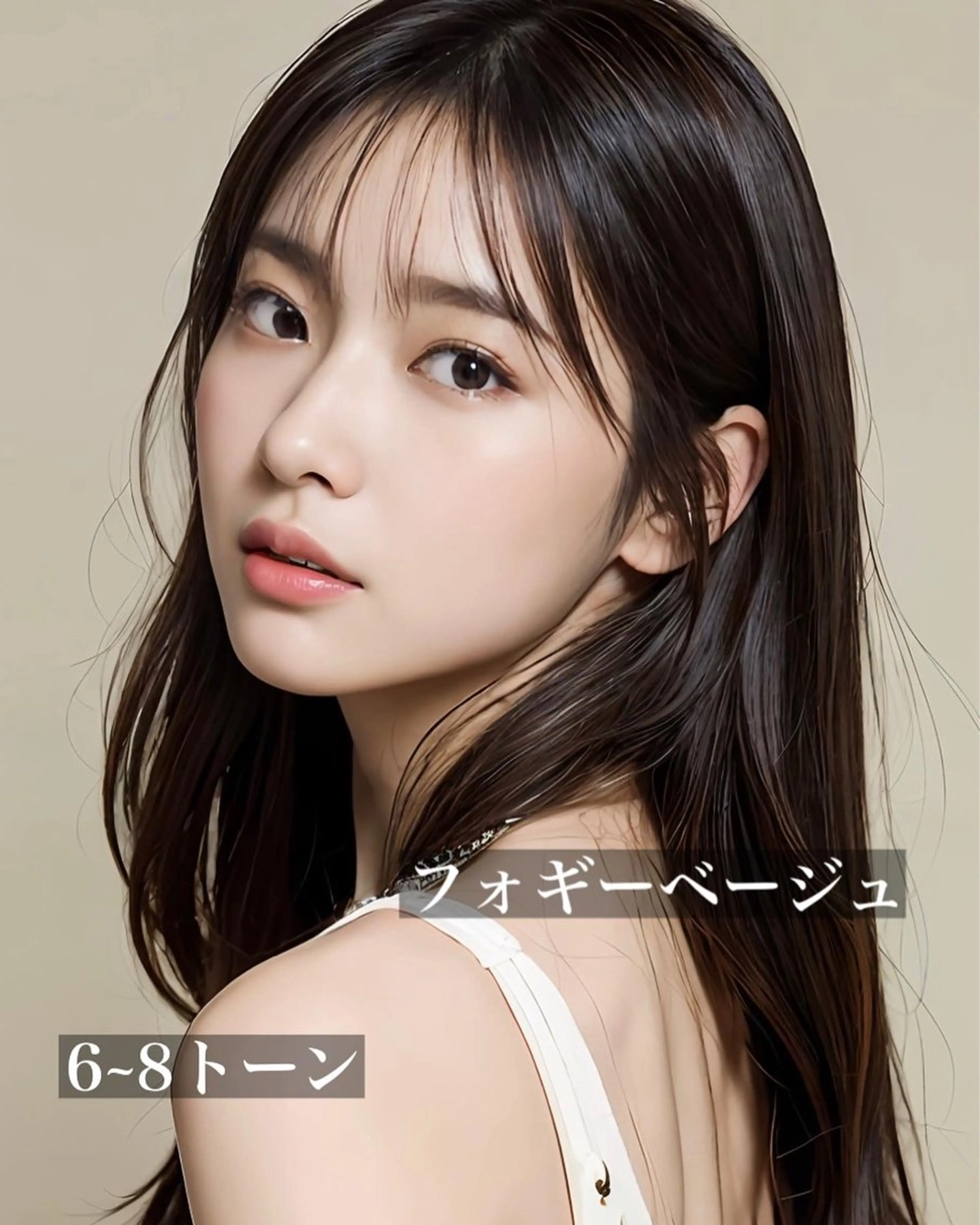 ロング カラー 韓国ヘア♡ 顔まわりカットayaのヘアスタイル