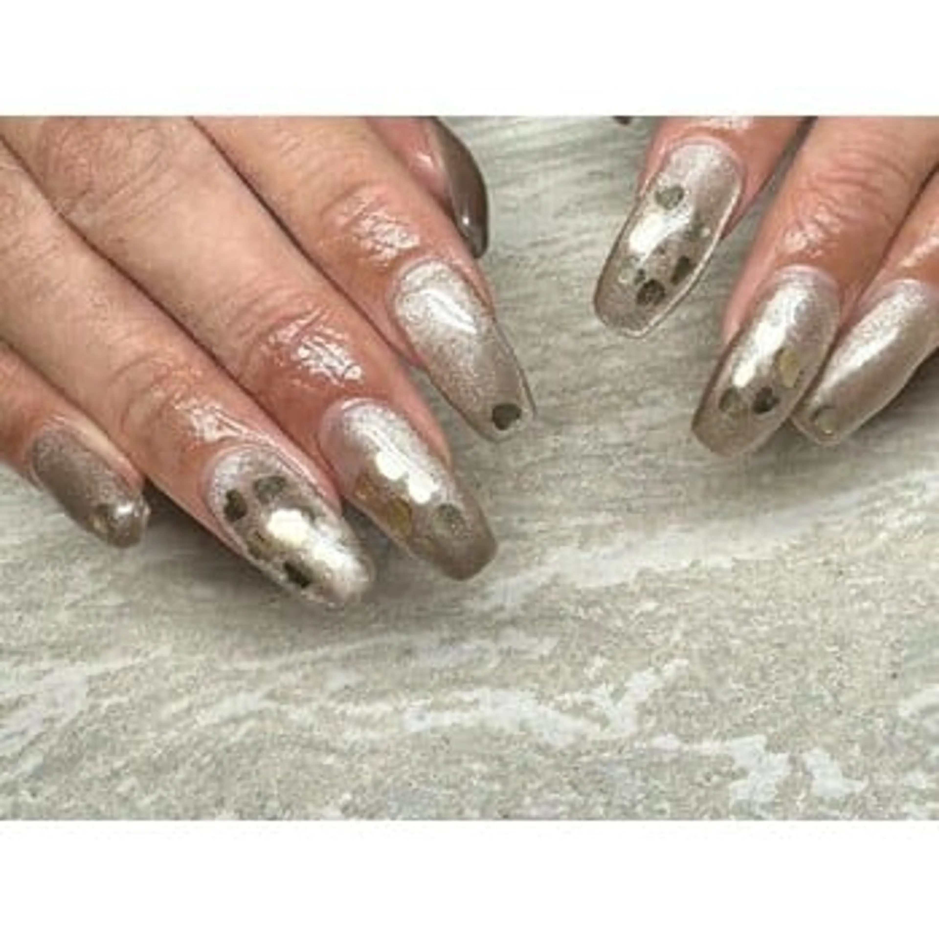 ネイル ハート マグネットネイル ハンドネイル JULIE NAILのネイルデザイン