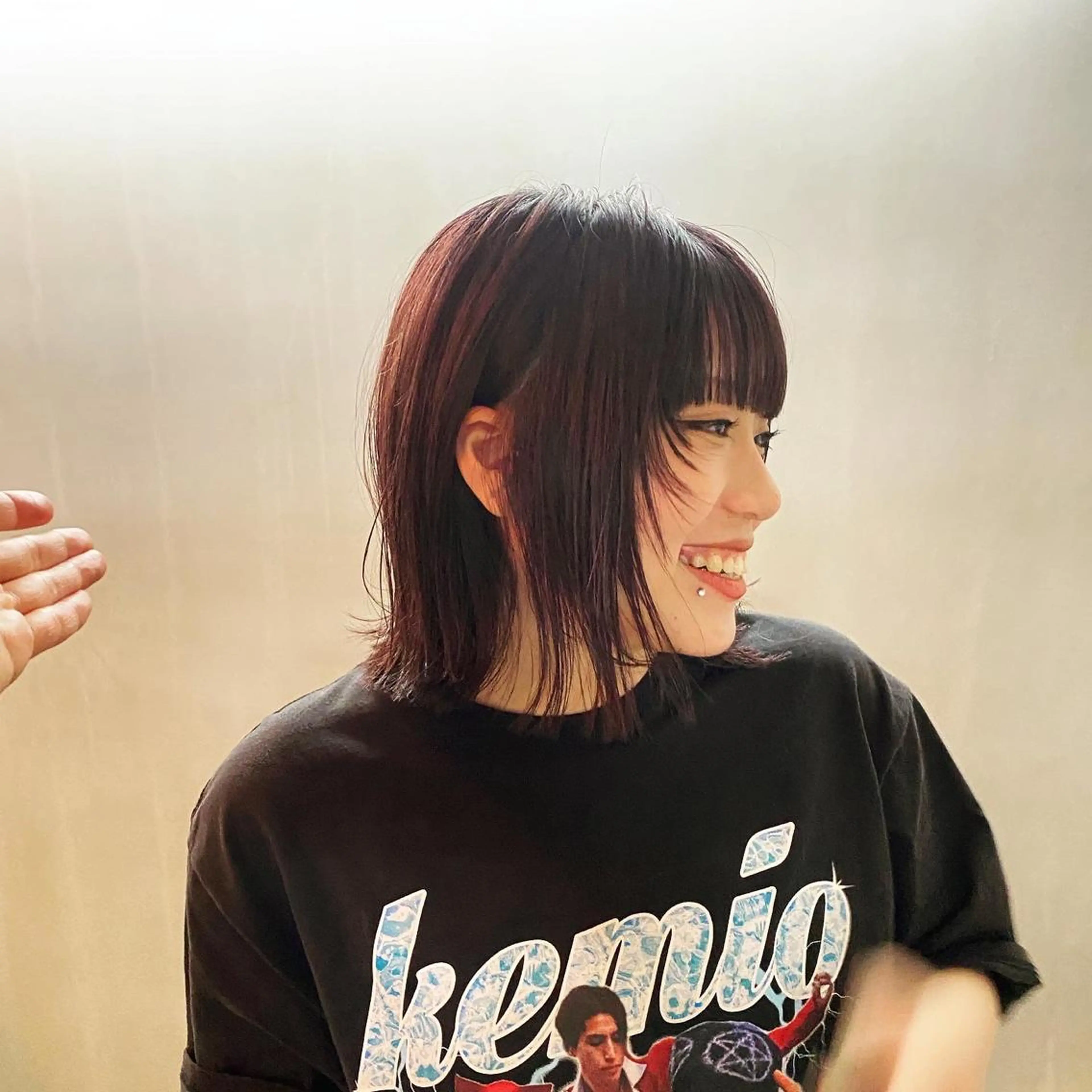 ミディアム カラー カット ヘアカラー トリートメント Agu  hair rupia 金沢店所属・金沢美容室/ 艶髪/夜営業/JINのヘアスタイル