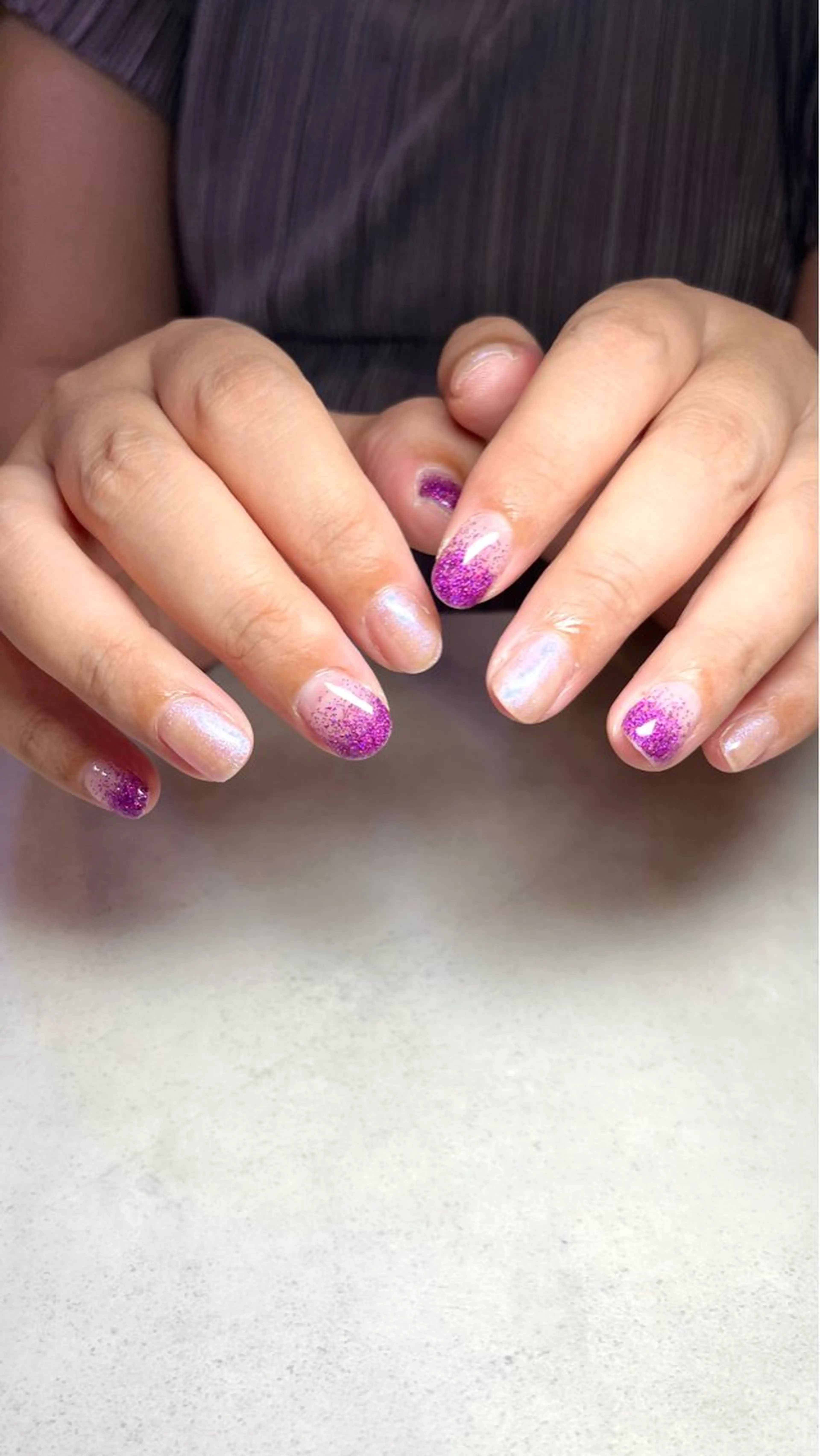 ネイル ラメ(グリッター) ラメグラデーション ワンカラーネイル 🌻Sunrich Fuka🌻のネイルデザイン