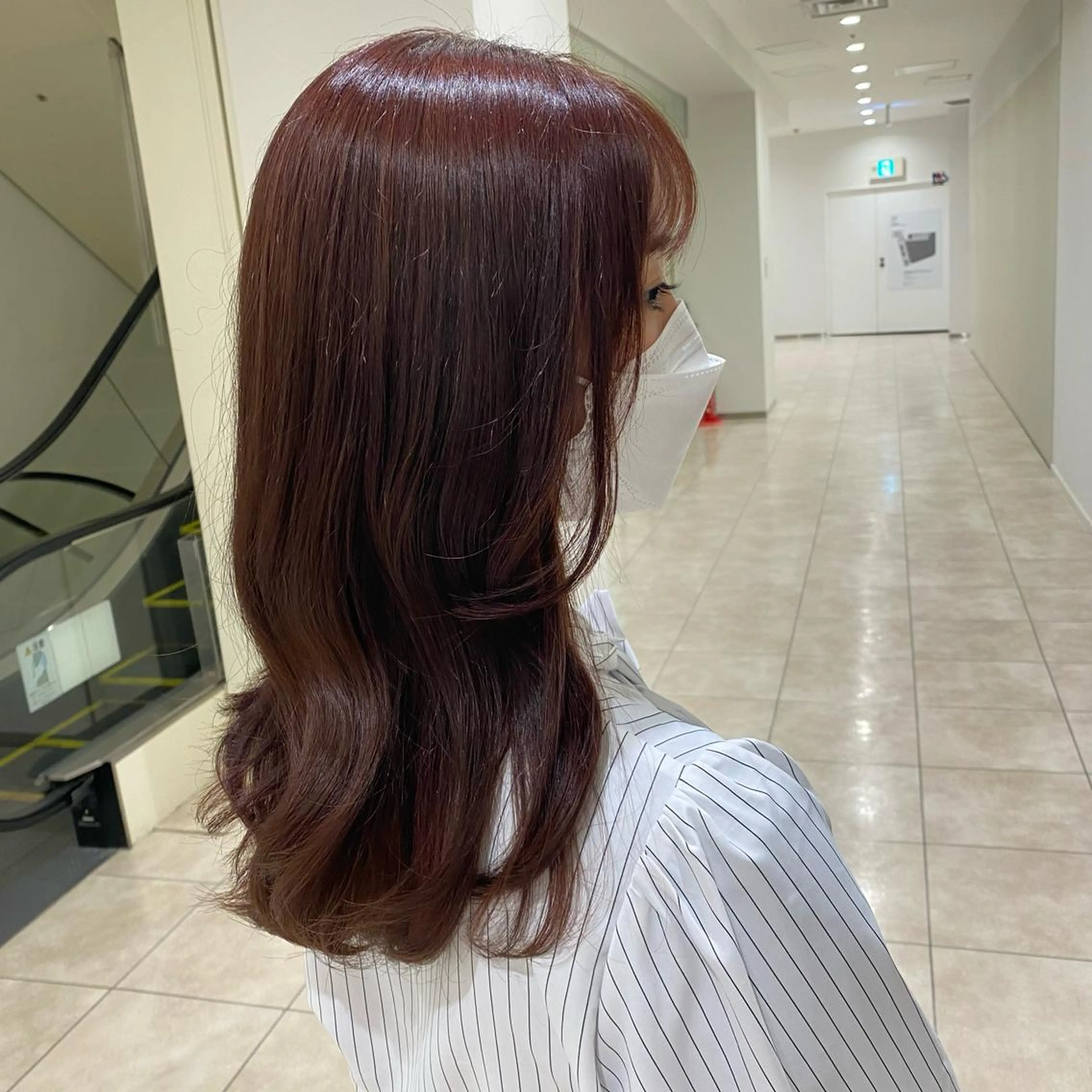 ミディアム カラー 巻ける縮毛矯正/艶 カラーchika🩵のヘアスタイル