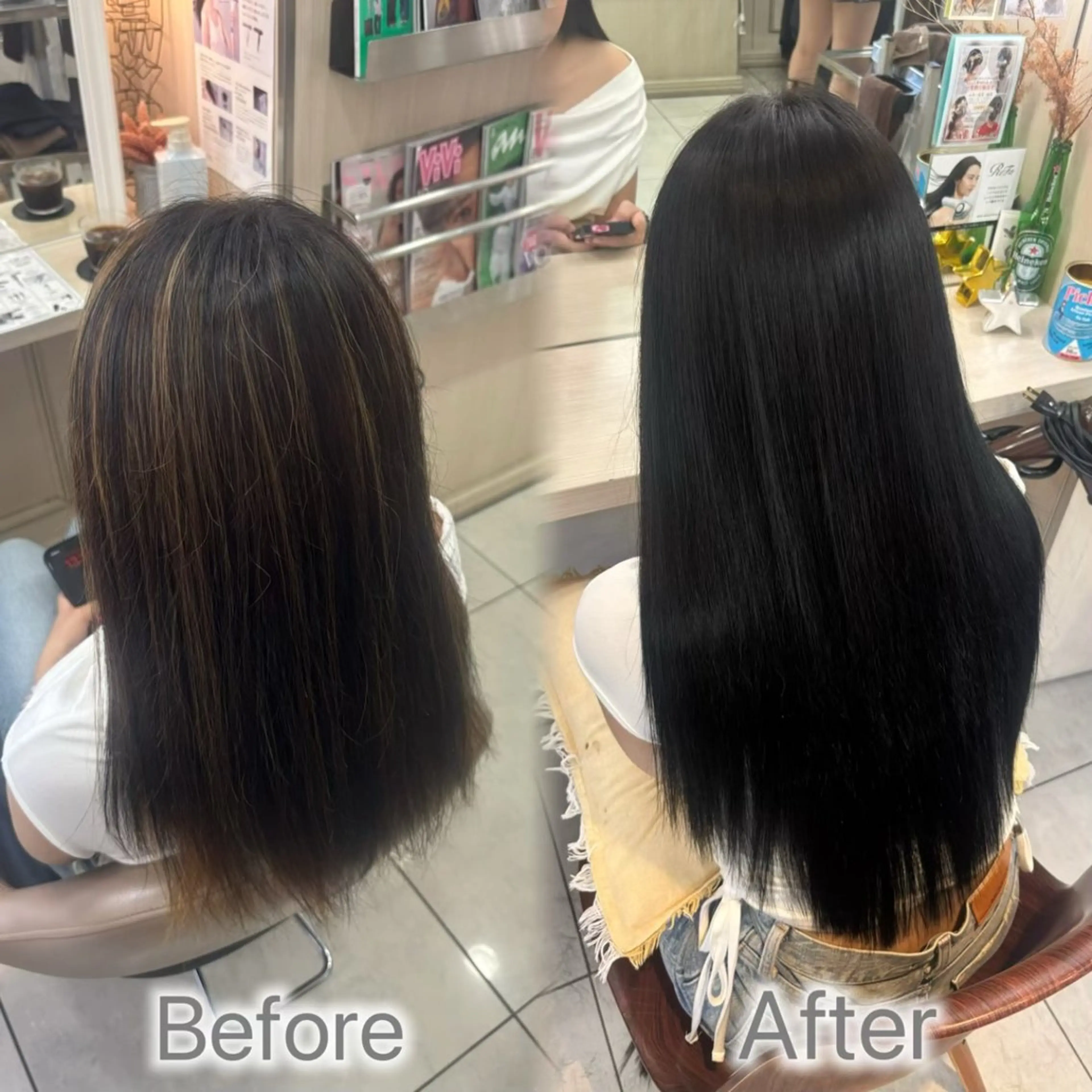 ロング カラー ヘアアレンジ メンズ カット ヘアカラー エクステ ヘアセット シールエクステ🎀 羽エクステ🌙しぇるのヘアスタイル