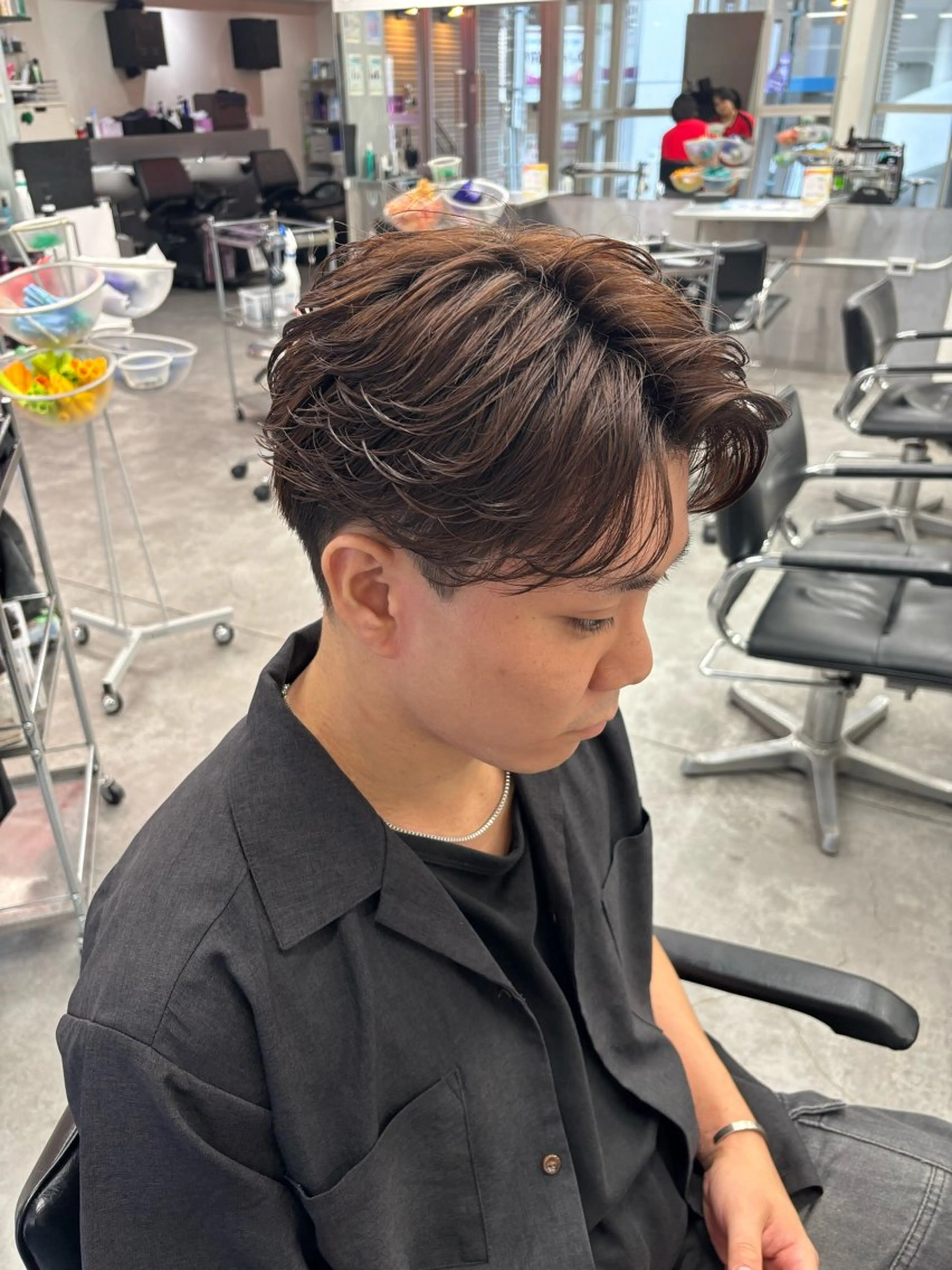 パーマ メンズ メンズ特化✨️ 韓国風パーマ🔥一八のヘアスタイル