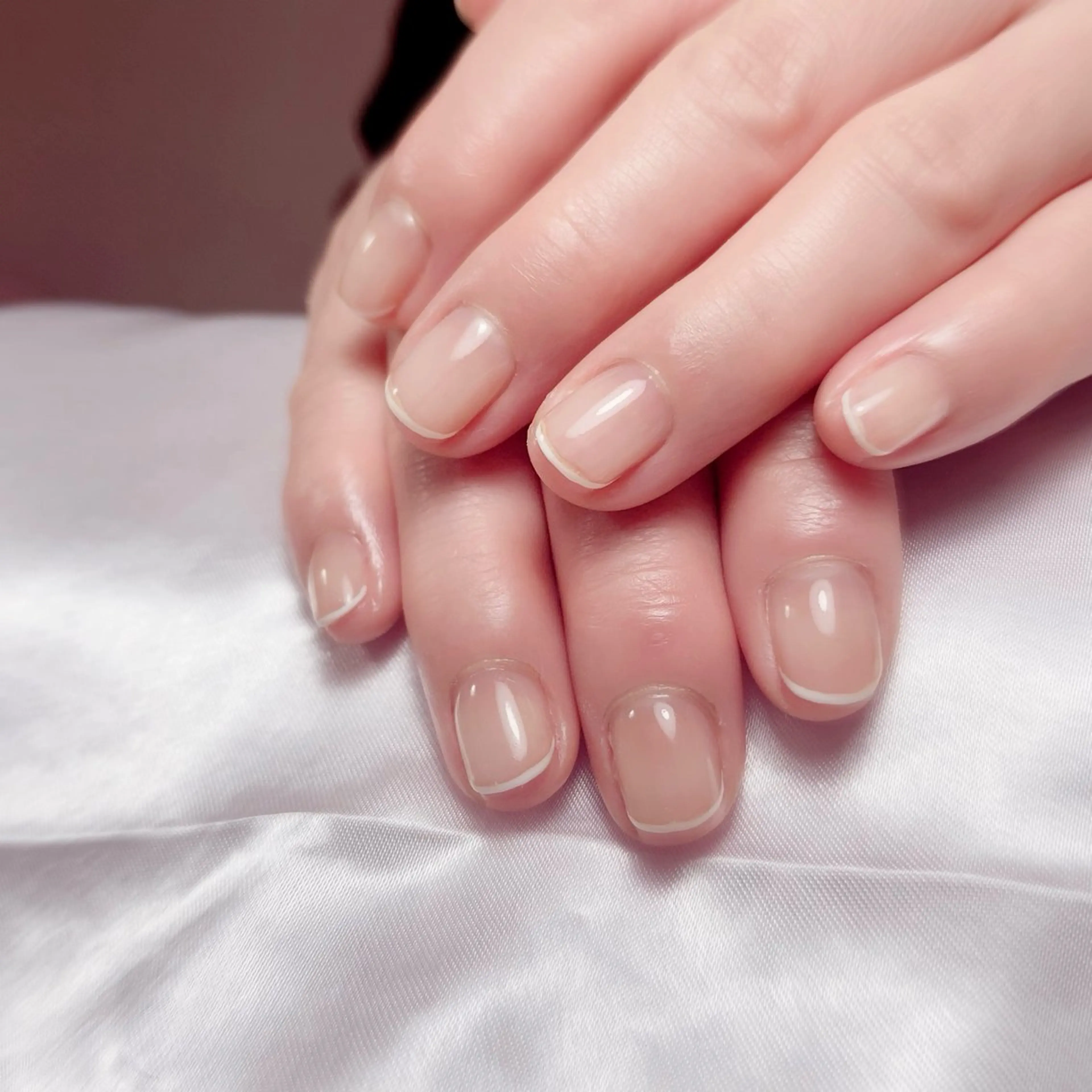 ネイル フレンチネイル ホワイト ハンドネイル ﾈｲﾙｻﾛﾝ Bellefleurのネイルデザイン