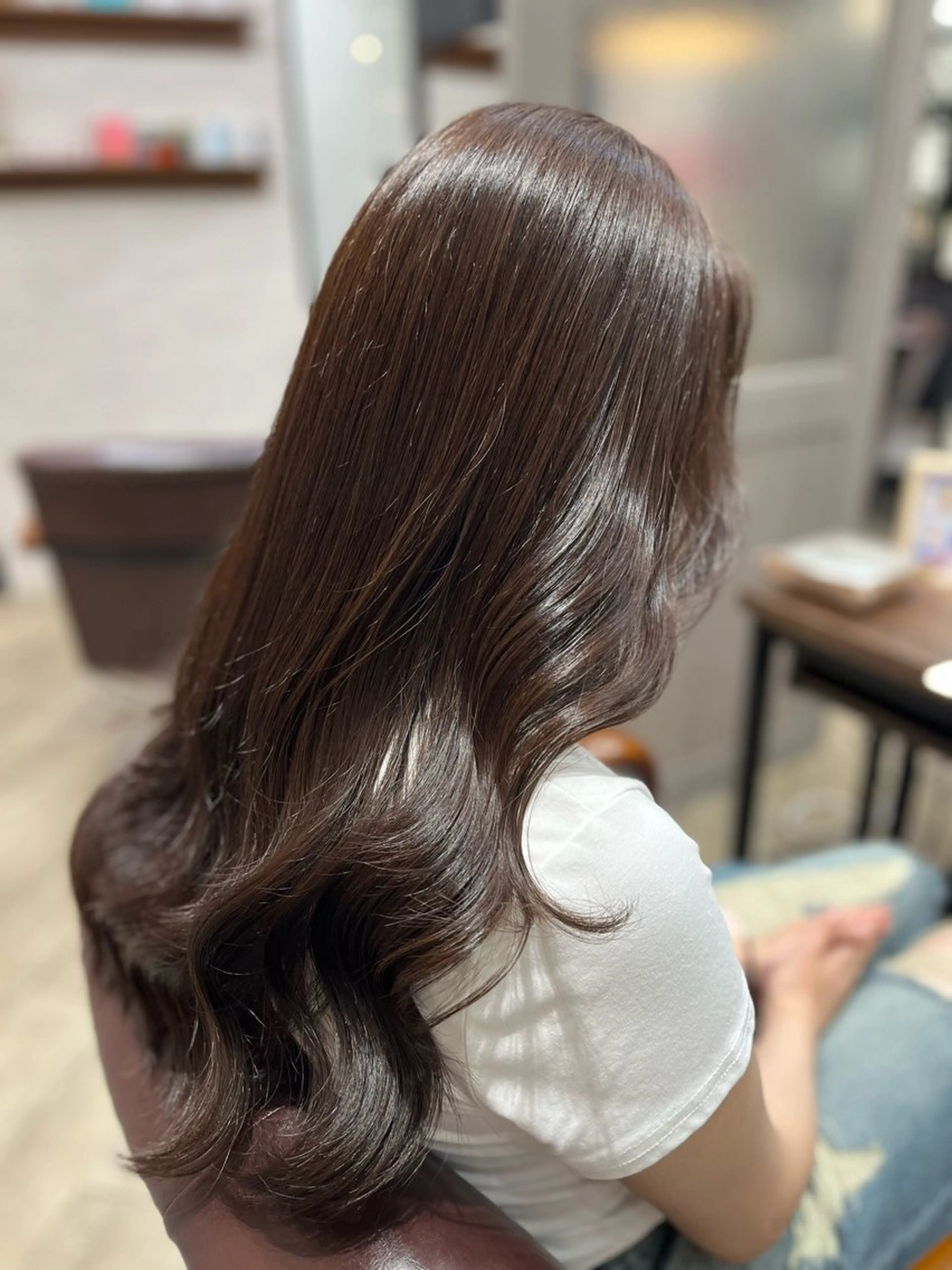 ロング カラー ブラウンカラー 🫧ぷる艶カラー🫧 Yuubi🦩のヘアスタイル
