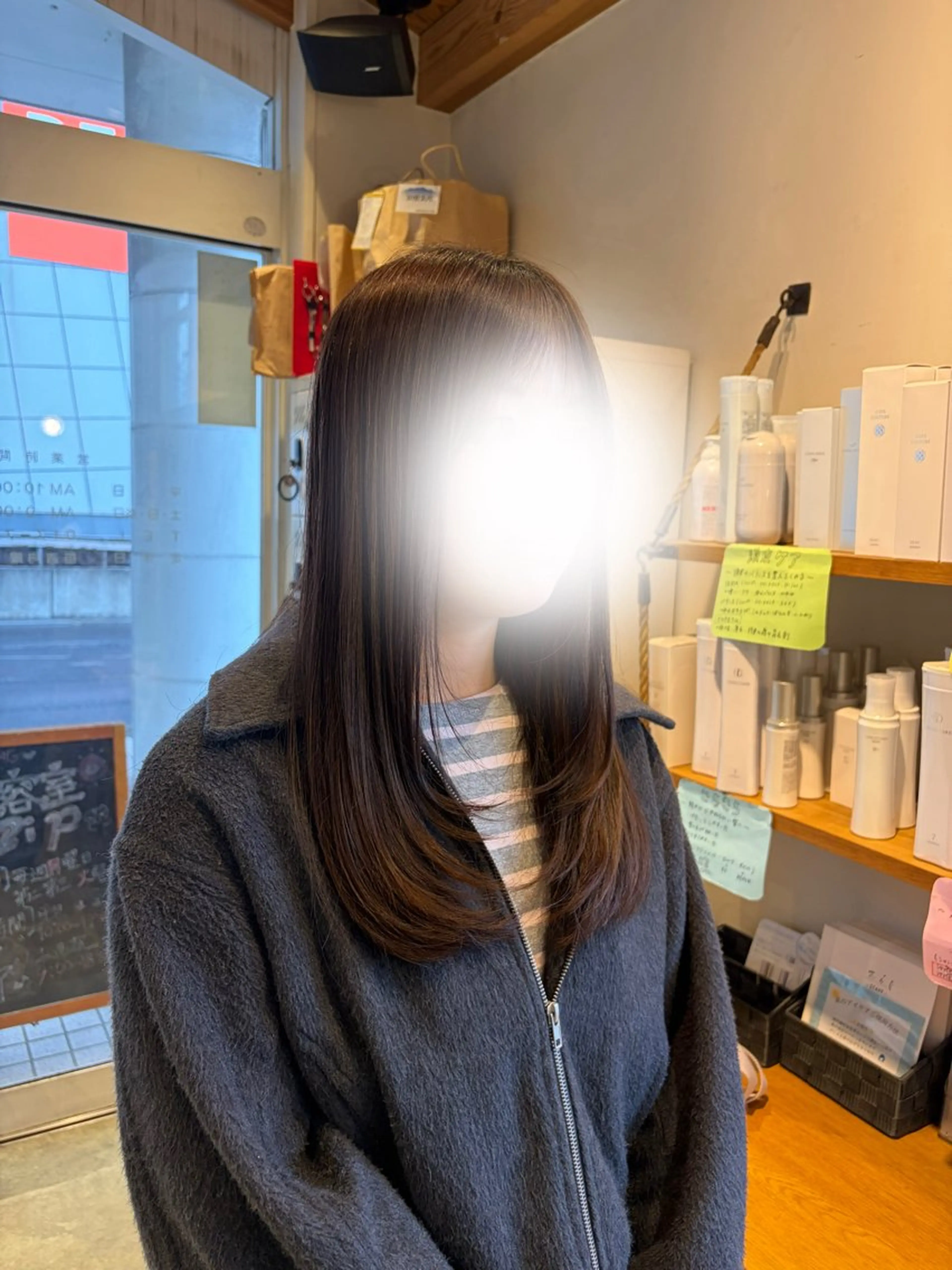 ロング ヘアアレンジ カット 水木 里咲のヘアスタイル