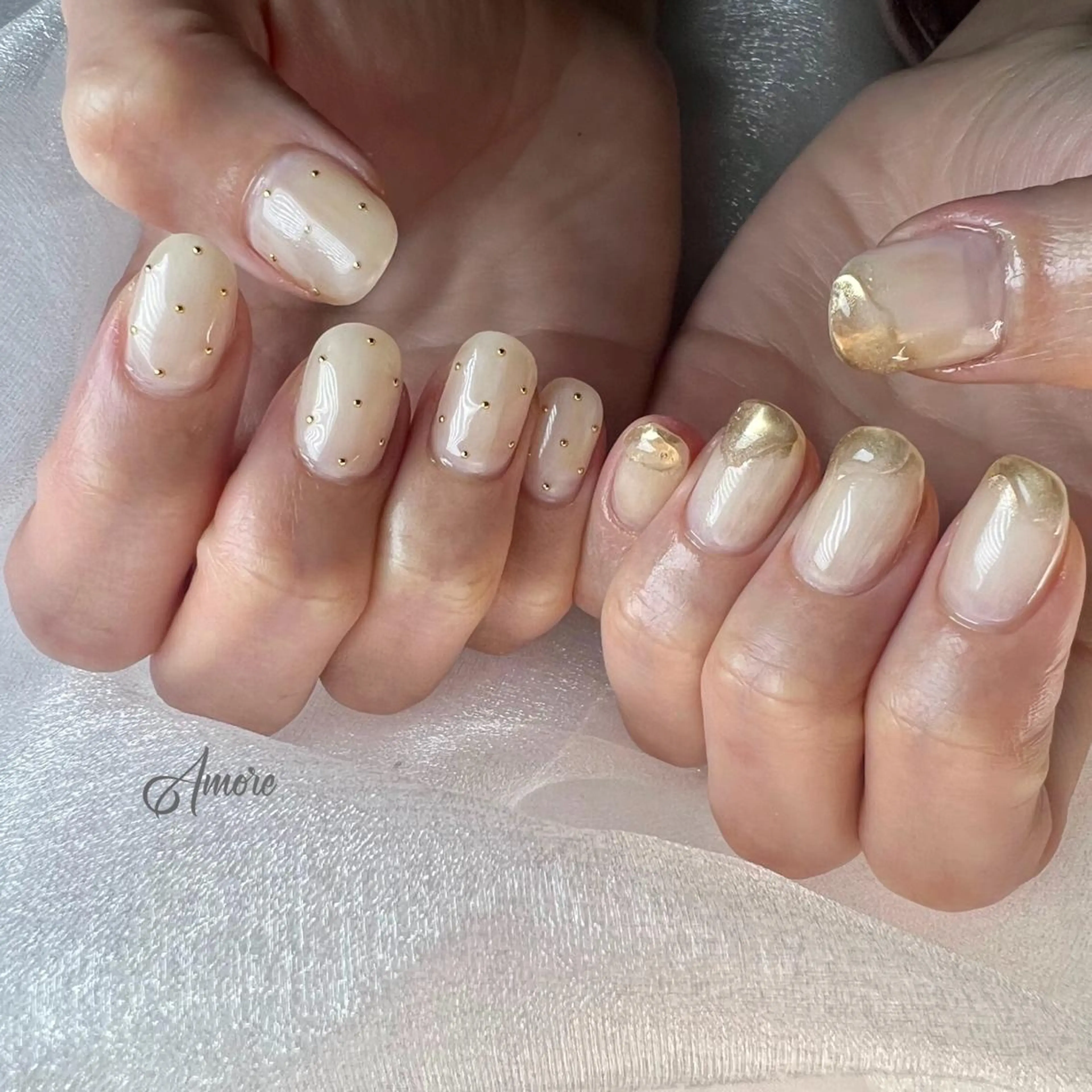 ネイル ジェルネイル 韓国ネイル ミラーネイル オフィスネイル パラジェル You kyehwaのネイルデザイン