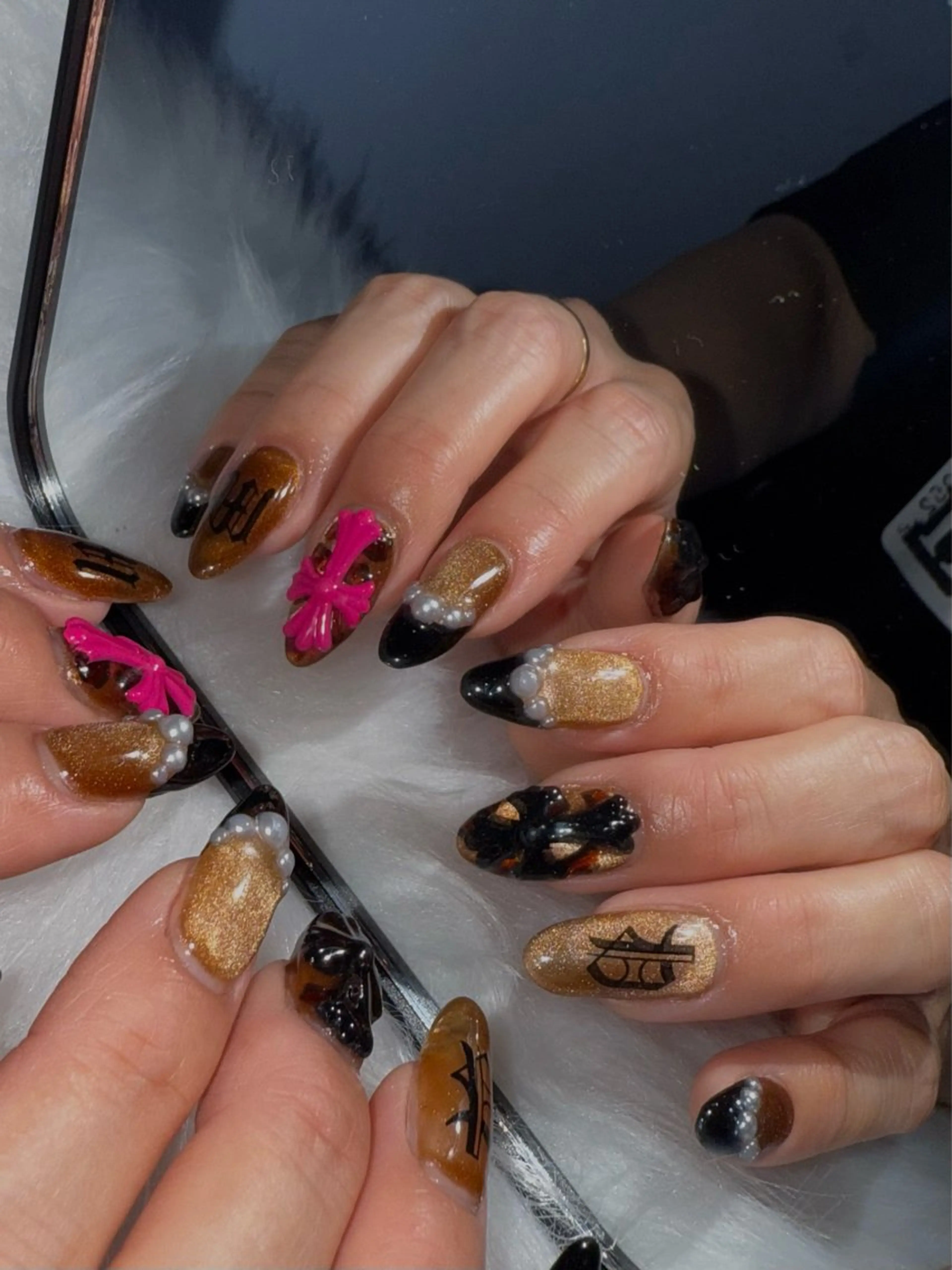 ネイル ピンク ハンドネイル Nail salon BiBi所属・BiBi Nanakaのネイルデザイン