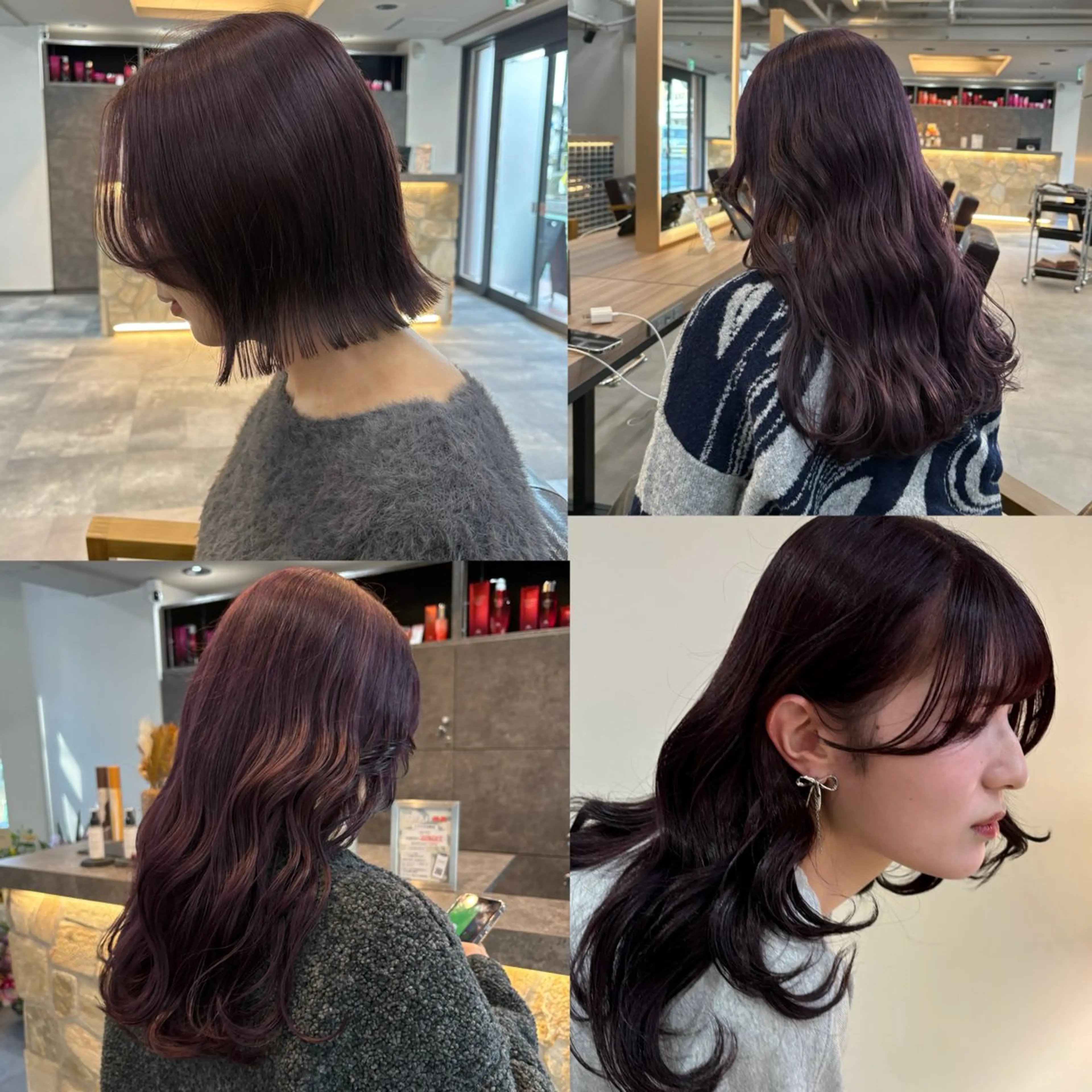 ミディアム カット ヘアカラー トリートメント 韓国レイヤー/透明感 ♡YUUNAのヘアスタイル