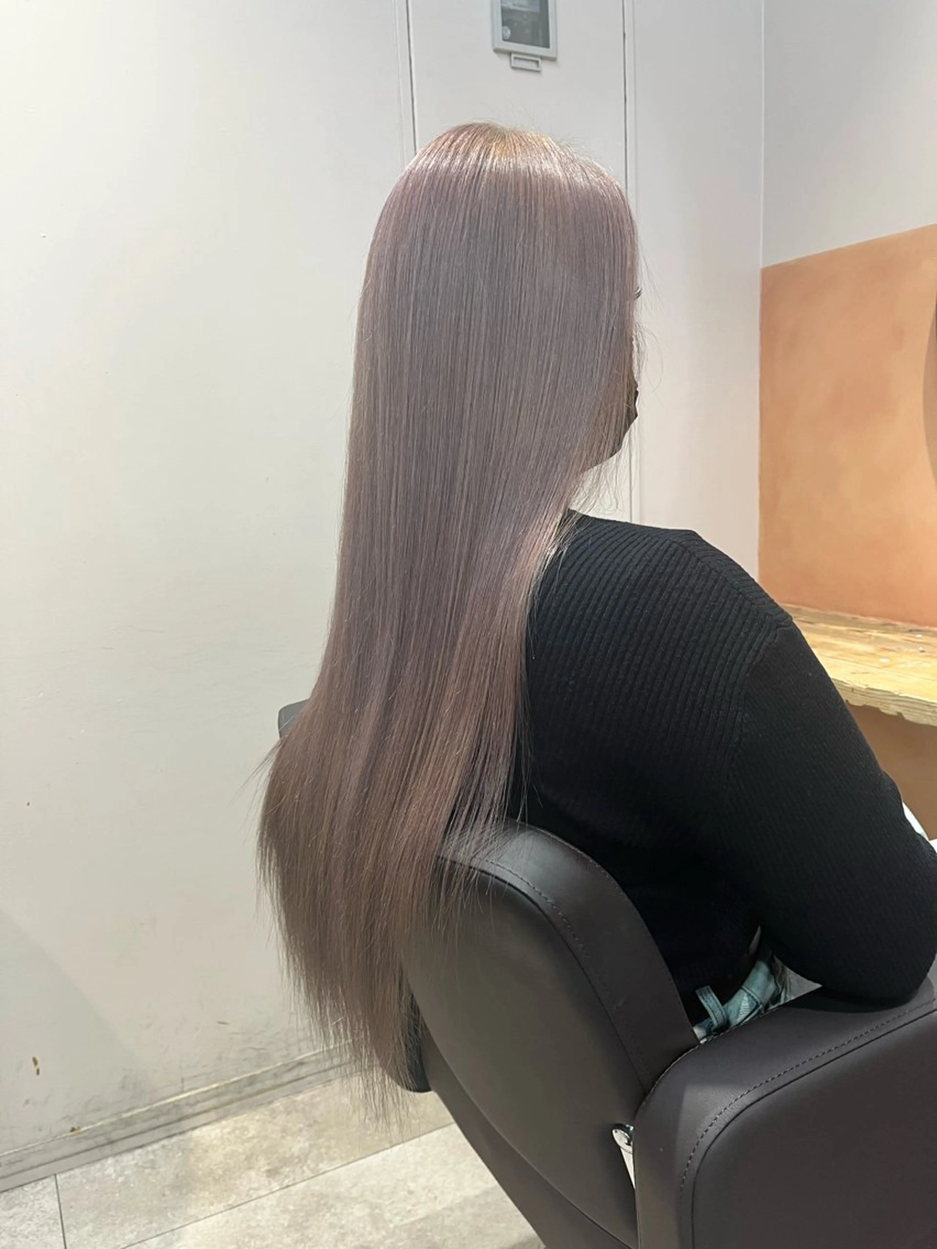 ロング カット 縮毛矯正 トリートメント 🌈モテ色 村上のぶきのヘアスタイル