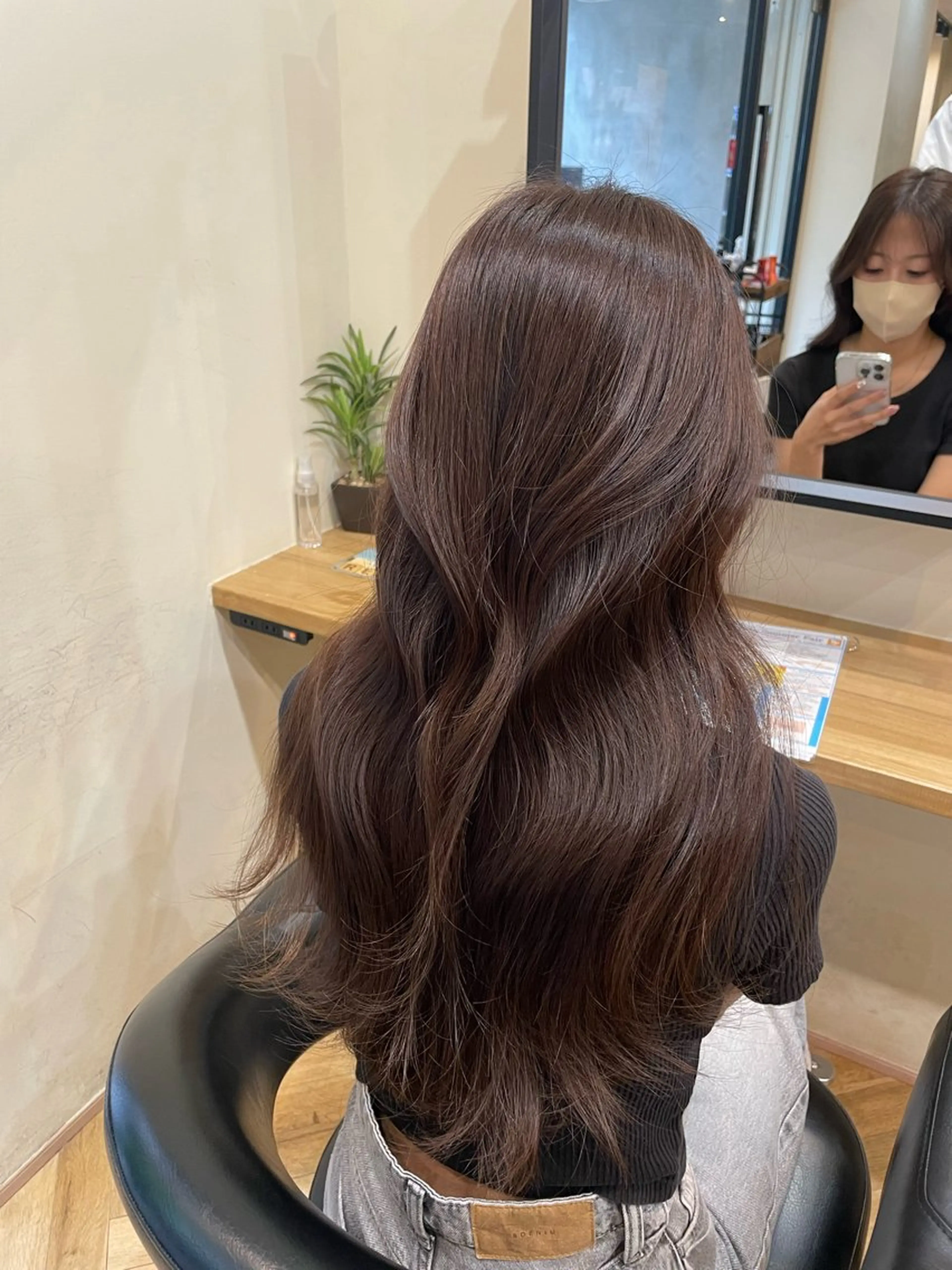 ロング カット ヘアカラー 韓国ヘア/レイヤー 🇰🇷/艶髪/長橋のヘアスタイル
