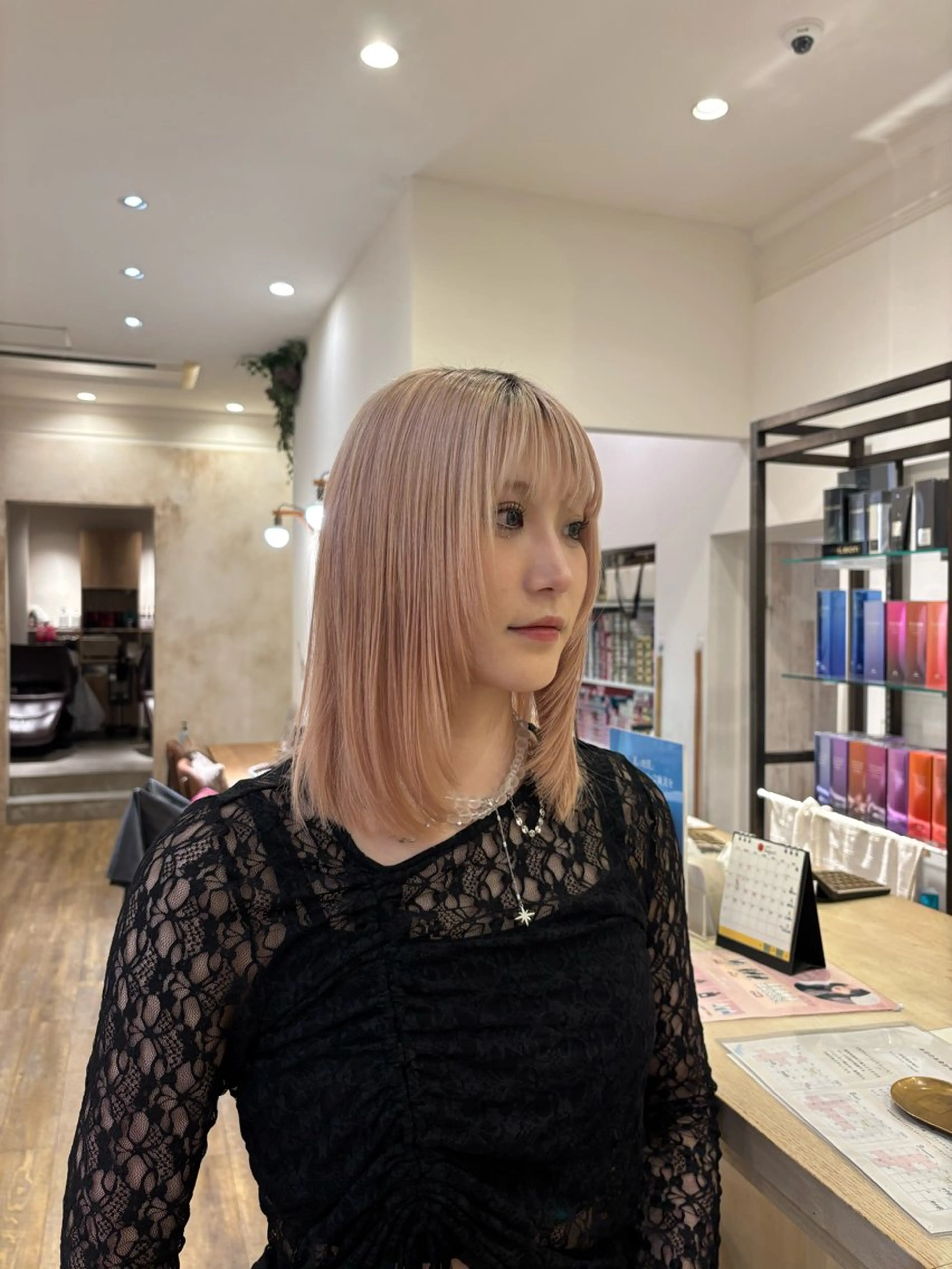 ミディアム レイヤーカット 和泉市/mahae/ 齋藤のヘアスタイル