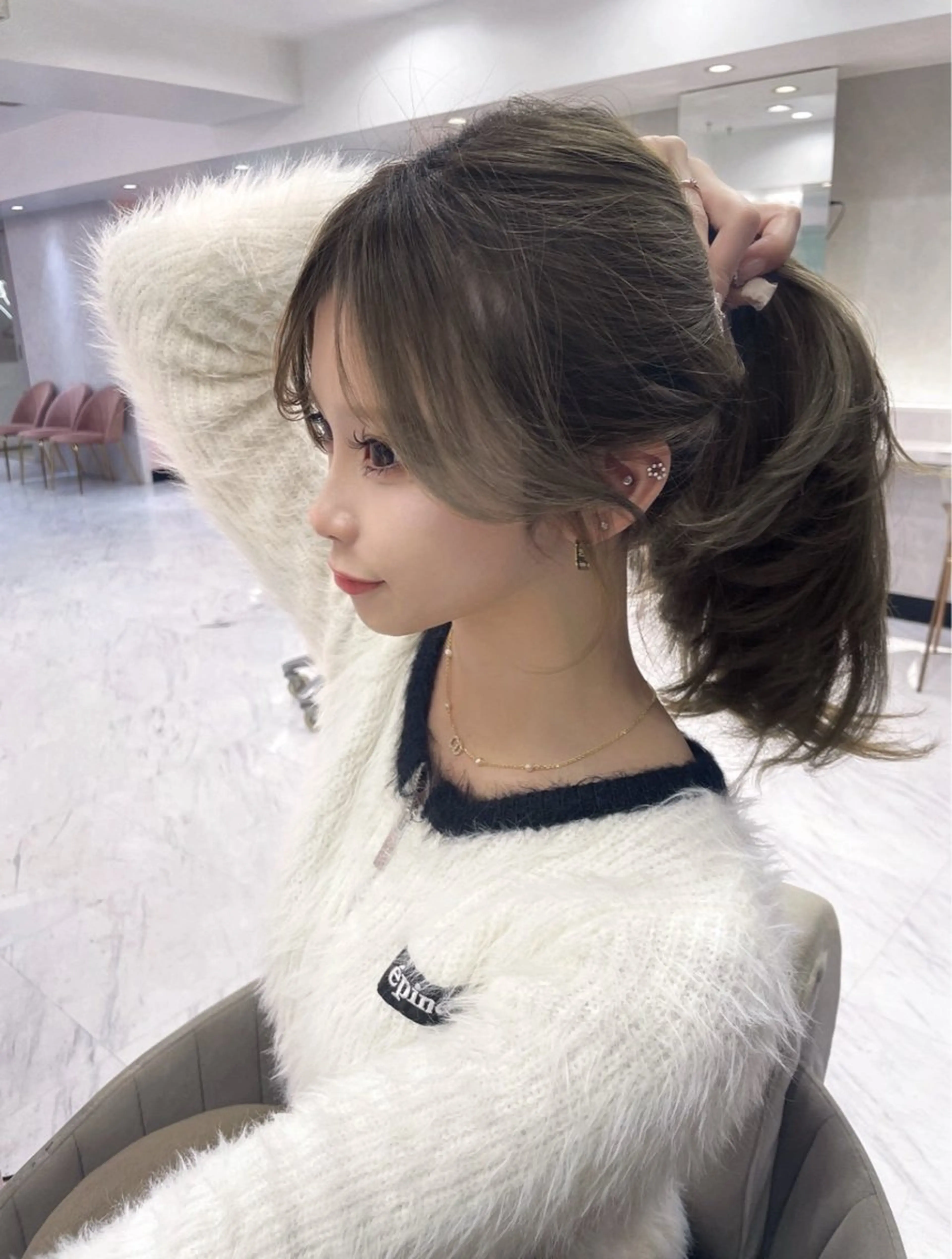 ロング カラー カット 韓国ヘア/髪質改善 TAKAHIROのヘアスタイル