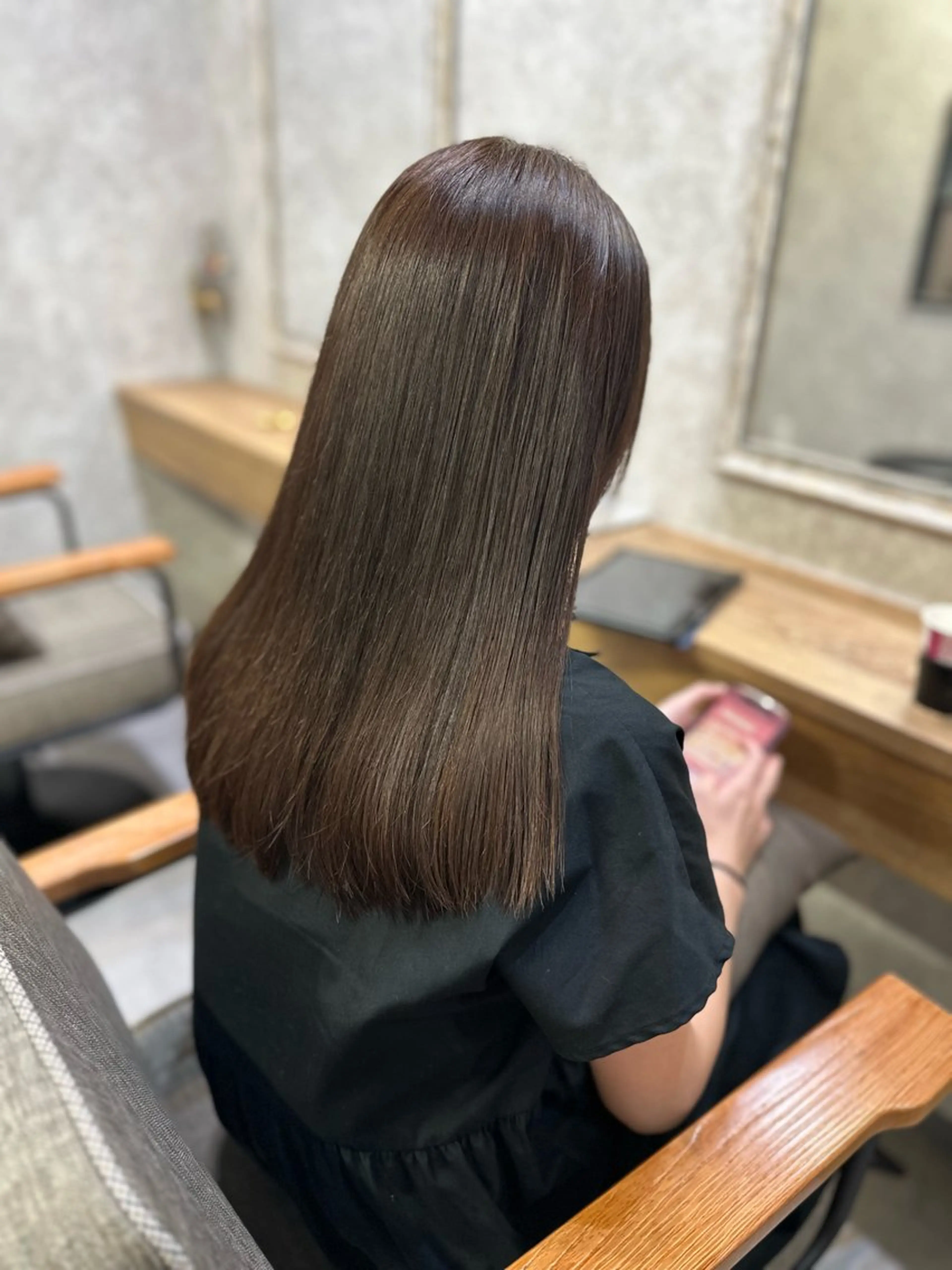 ミディアム 髪質改善 トリートメント 髪質改善/縮毛矯正/ 艶髪/根本和也のヘアスタイル