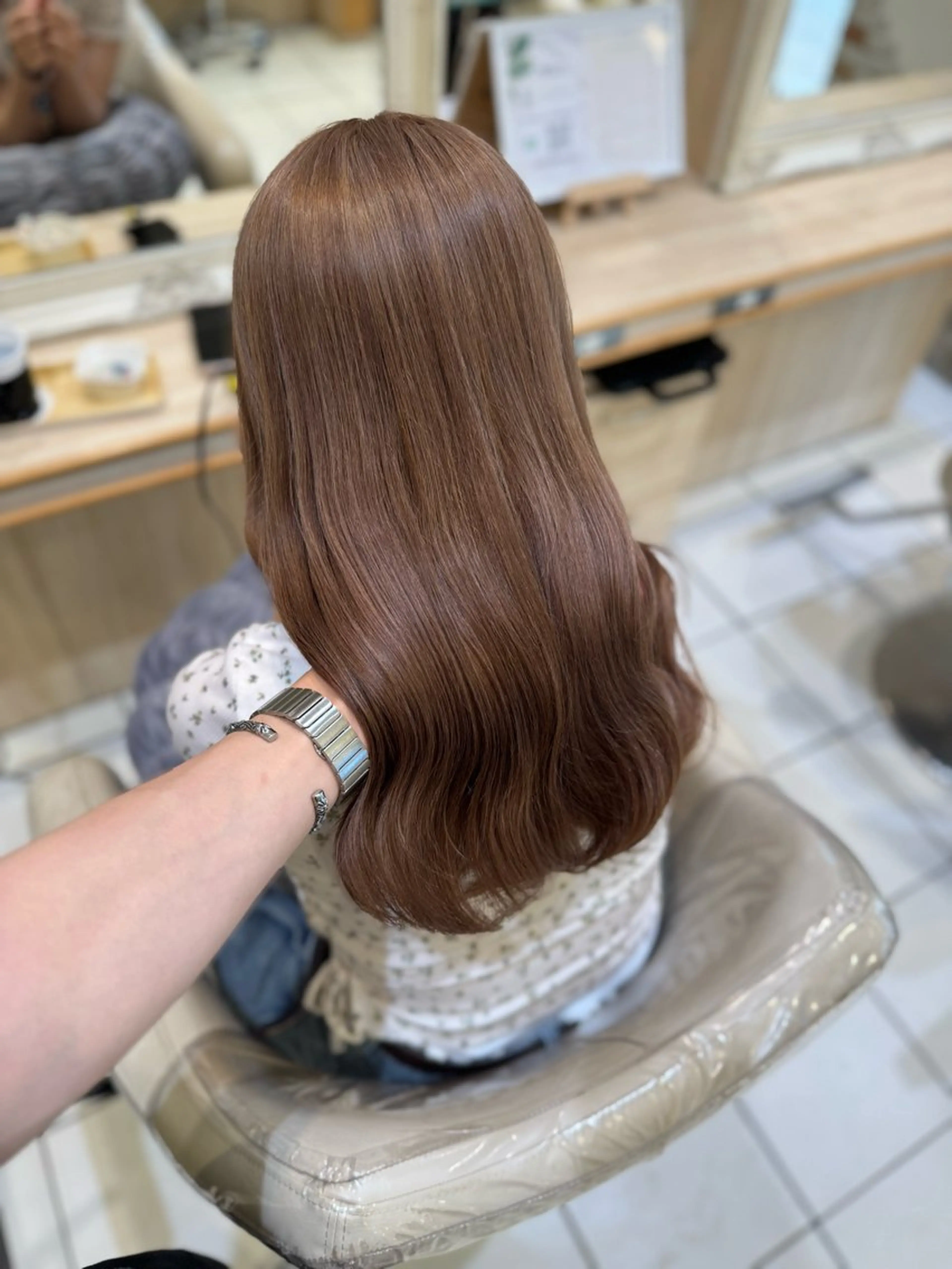 ✨透明感抜群✨ブリーチ無しダブルカラー＋トリートメントの写真