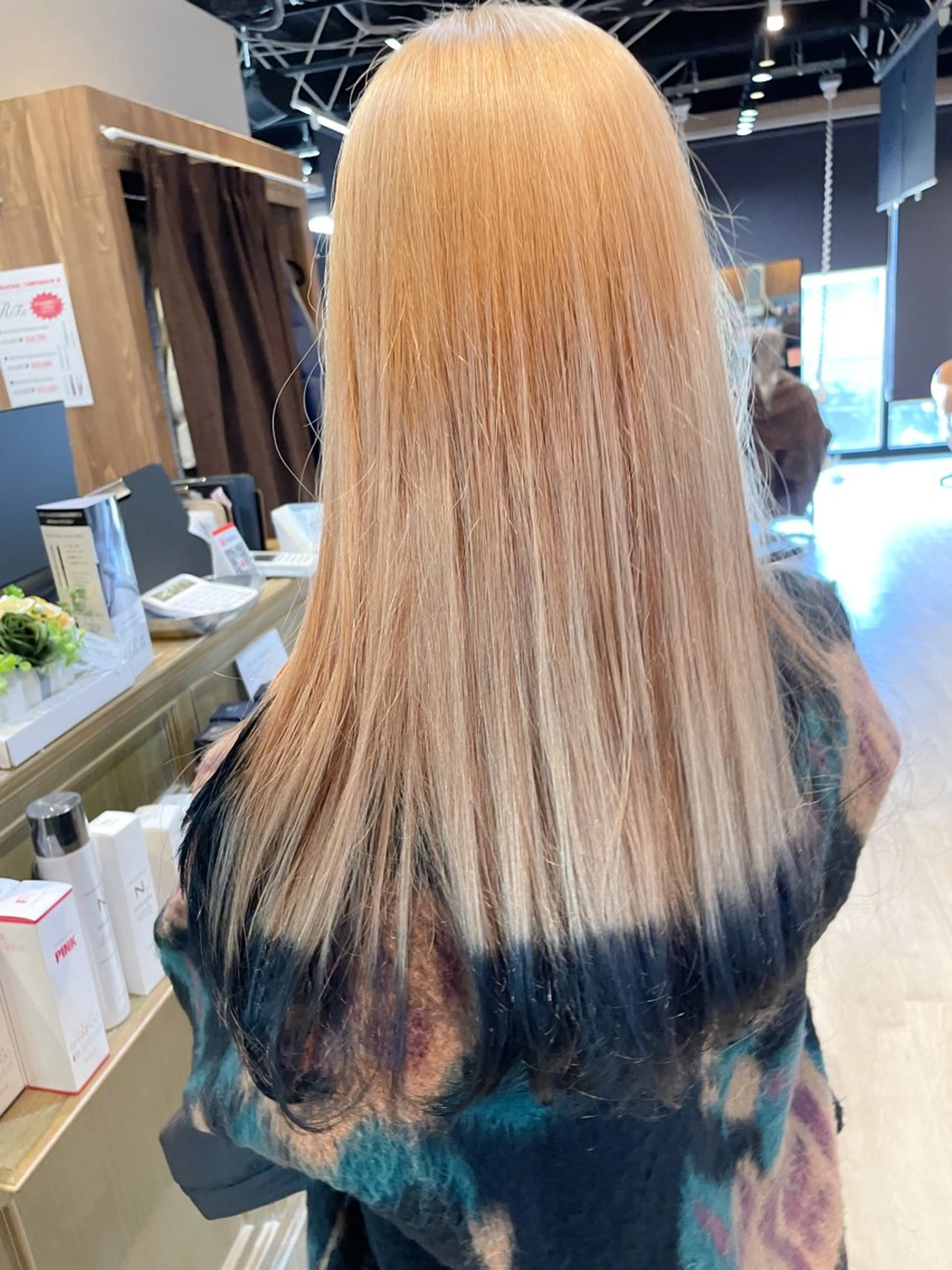 ロング カラー ブリーチ 髪質改善/ブリーチ 田代 龍我のヘアスタイル