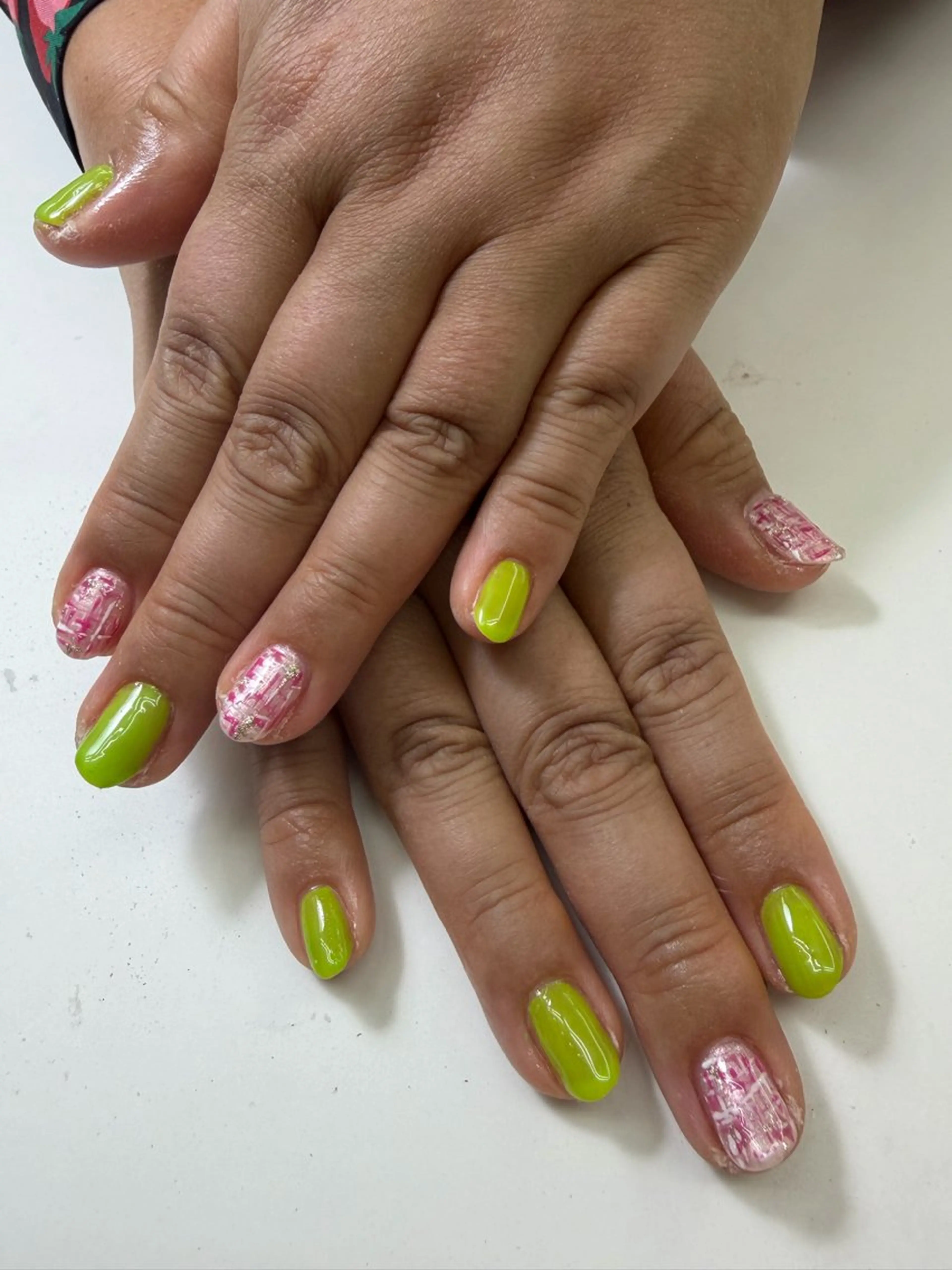 ネイル ツイードネイル クイーンステラ所属・眞鍋 歩のネイルデザイン