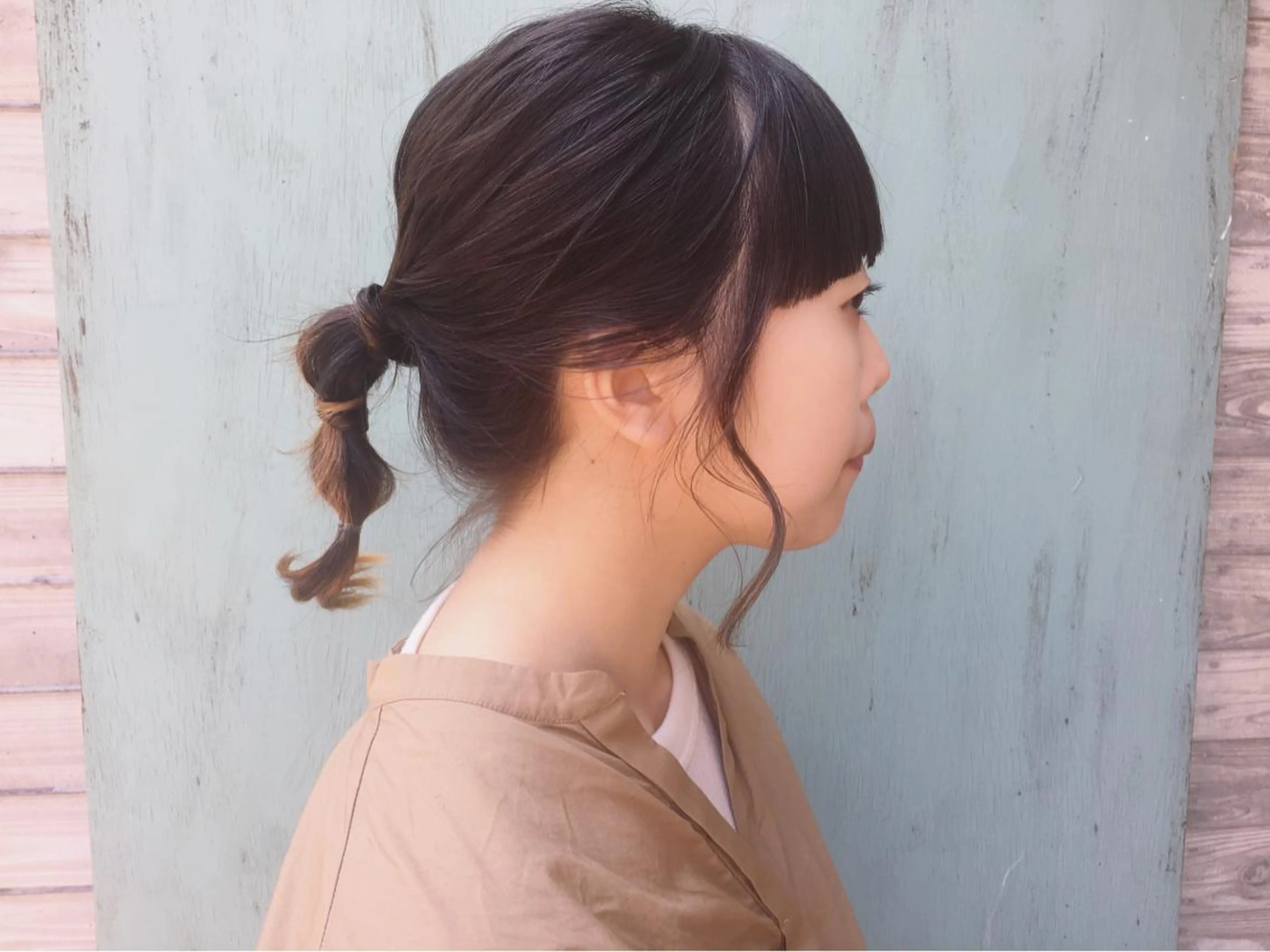 ミディアム カラー ヘアアレンジ la fith所属・rico_by ヘアとアイブロウのヘアスタイル