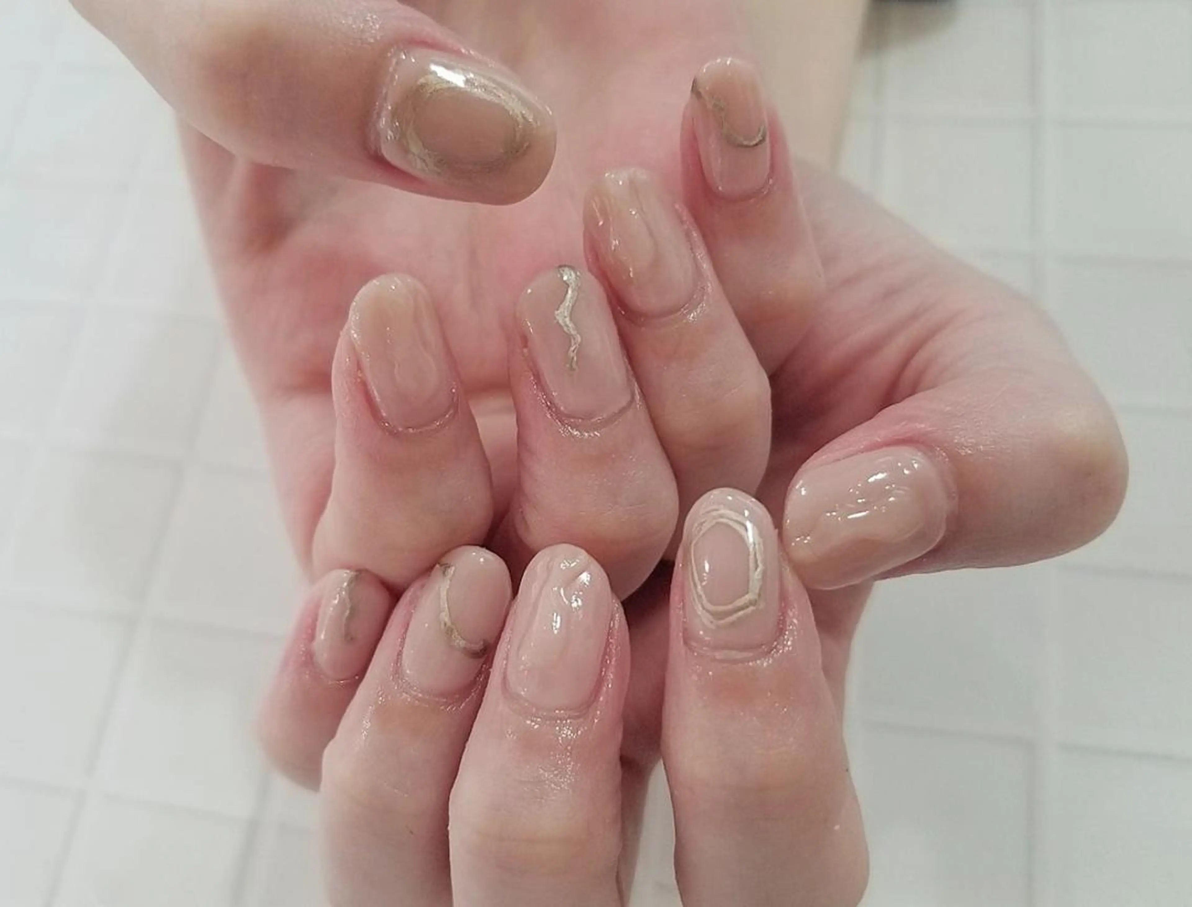 ネイル ニュアンスネイル 関口 友菜のヘアスタイル