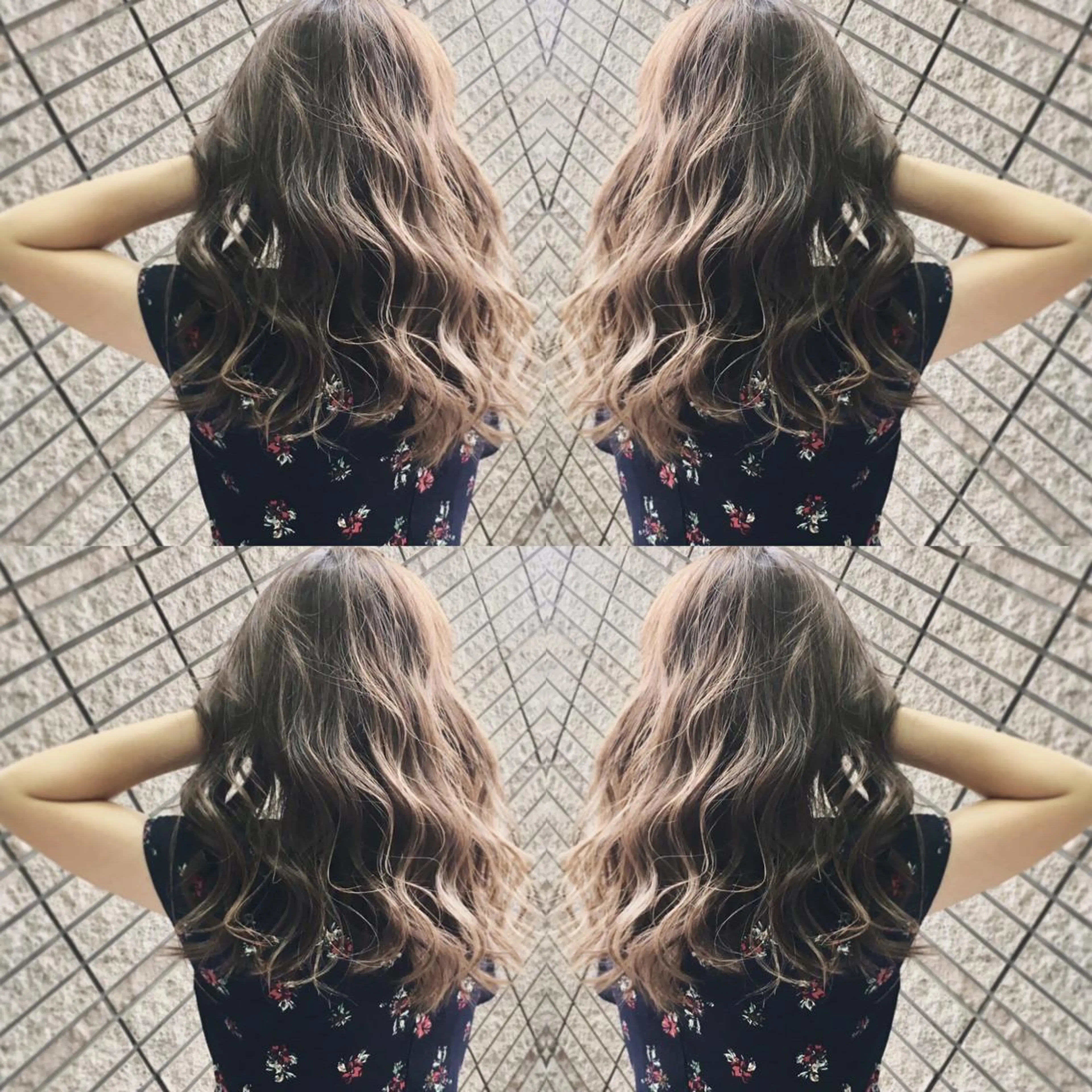 ロング カラー グレージュ ハイライトカラー イルミナカラー 外国人風カラー ハイライト カット ヘアカラー N° jillva ♦️川端裕司♦️のヘアスタイル