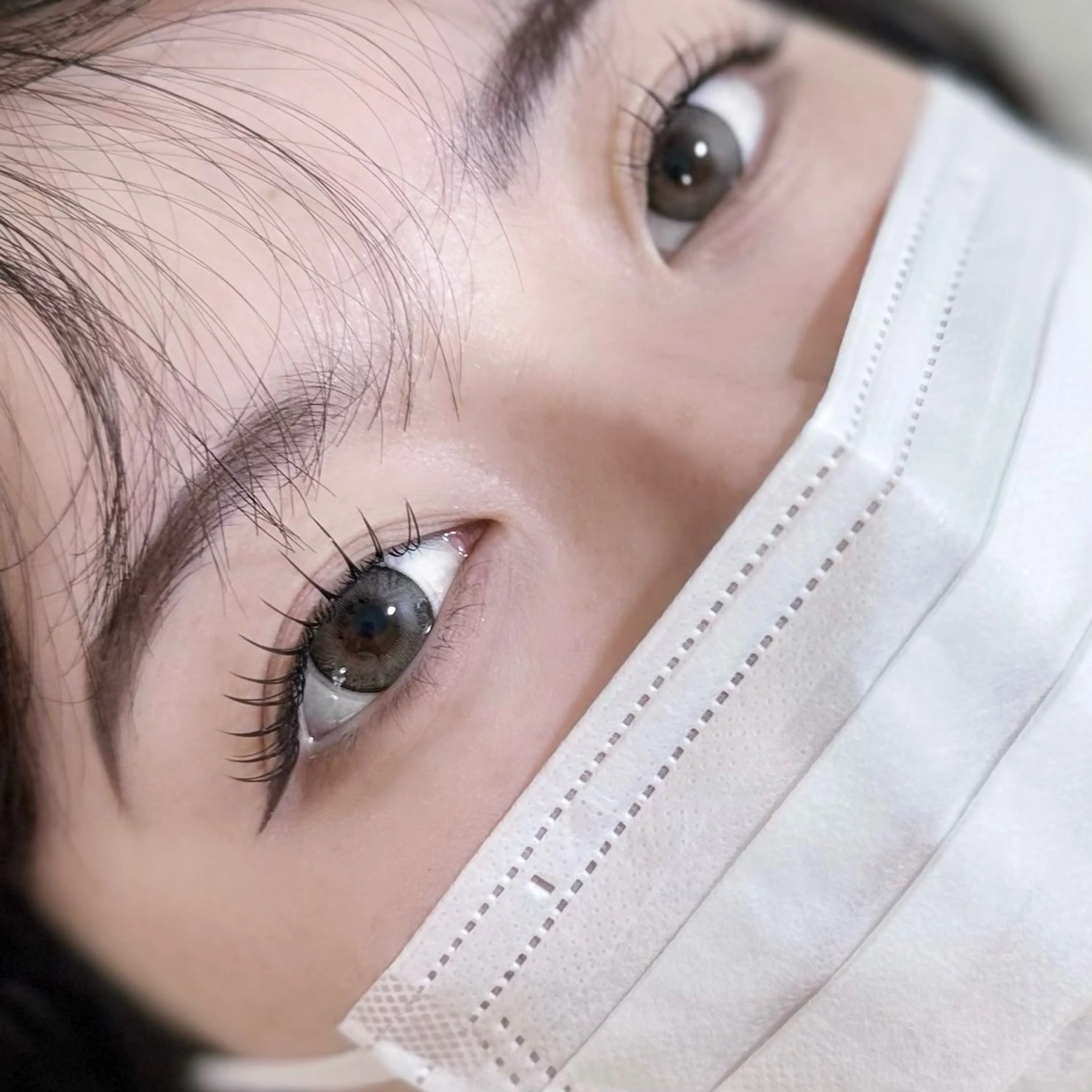 💫【ボリューム🆙フラットラッシュ160本】オフ無料・LED変更＋¥1,500ブラウン変更＋¥500の写真