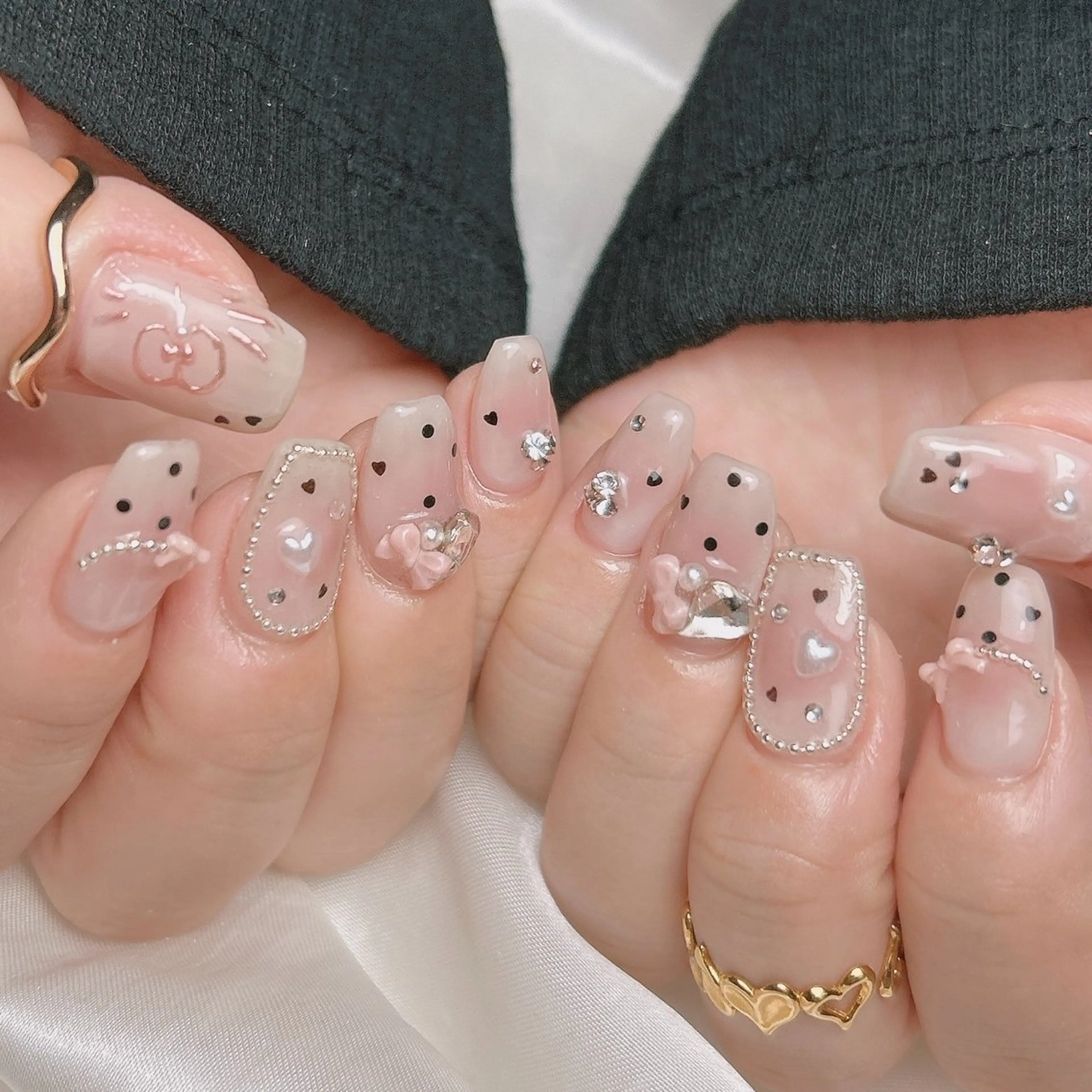 ネイル ハンドネイル junna のぞいてねのネイルデザイン