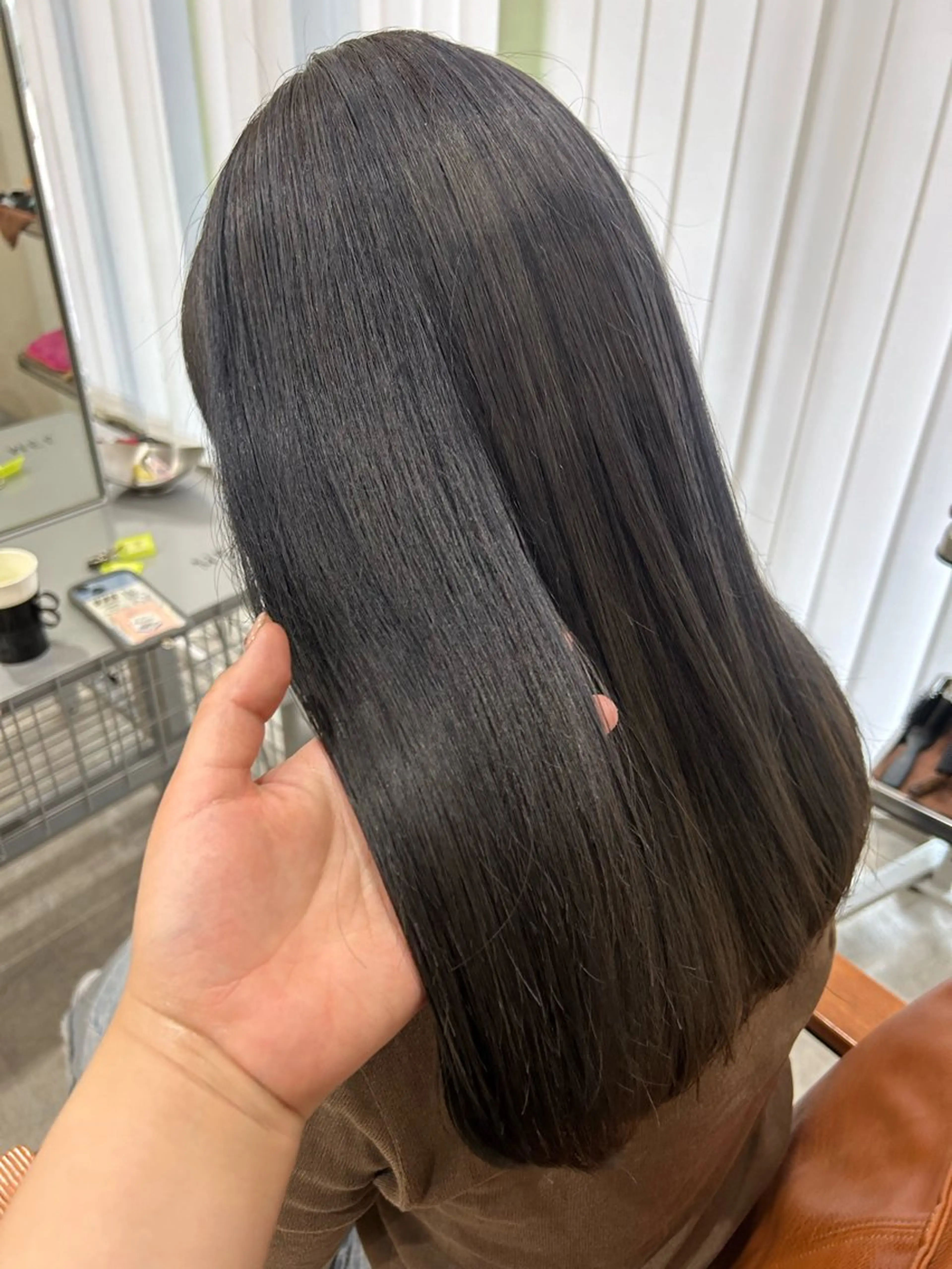 ロング カット 縮毛矯正 トリートメント ボブ/透明感カラー 🧸YUI❤️のヘアスタイル