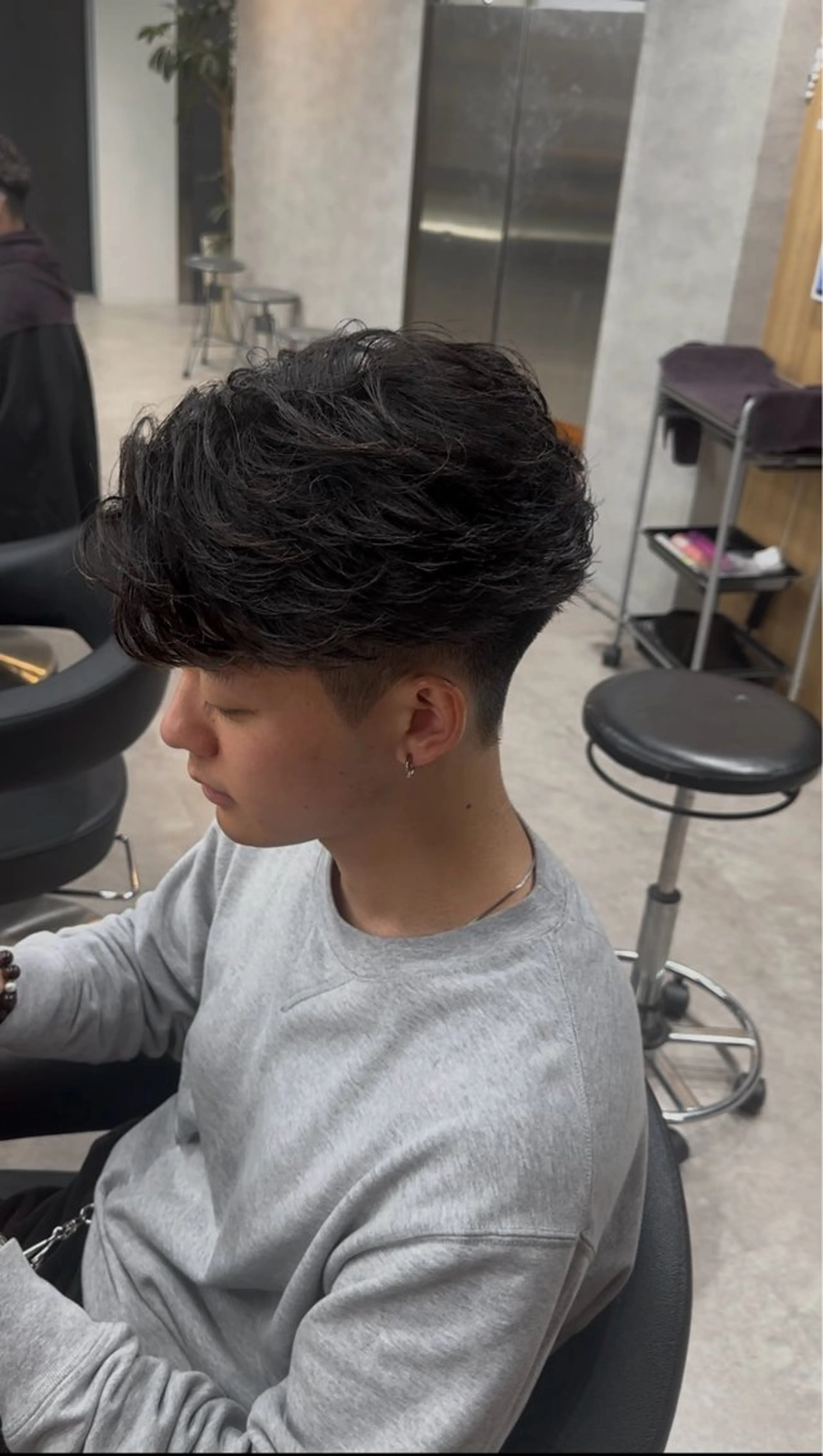 ショート カラー パーマ ハイライトカラー メッシュ ハイライト ショートヘア 縮毛矯正 福井祥太／海外風 /プードルパーマのヘアスタイル