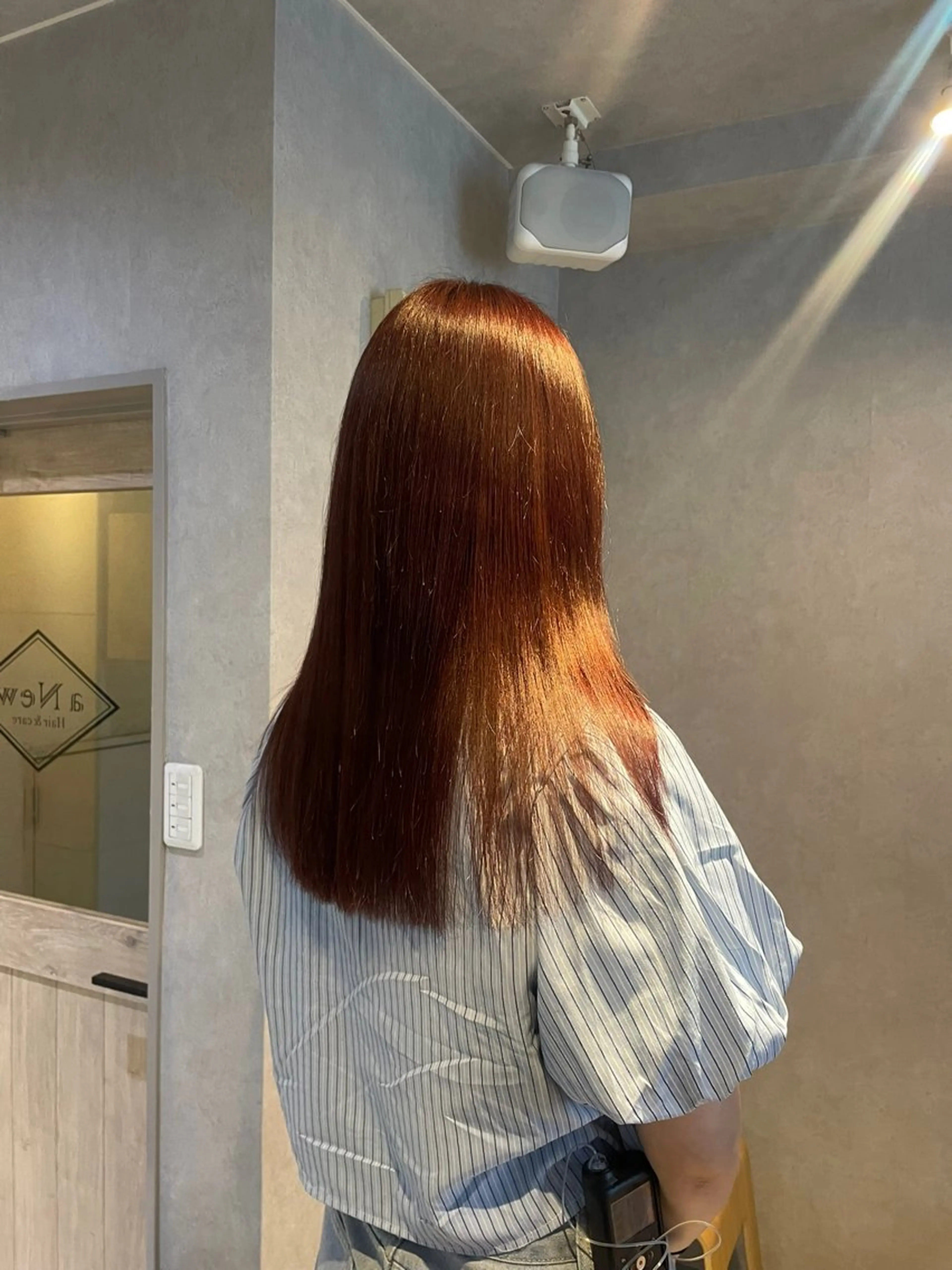 ロング カラー レッドカラー 髪質改善 ヘアカラー トリートメント 髪質改善/Bloss om🌷高橋沙衣のヘアスタイル