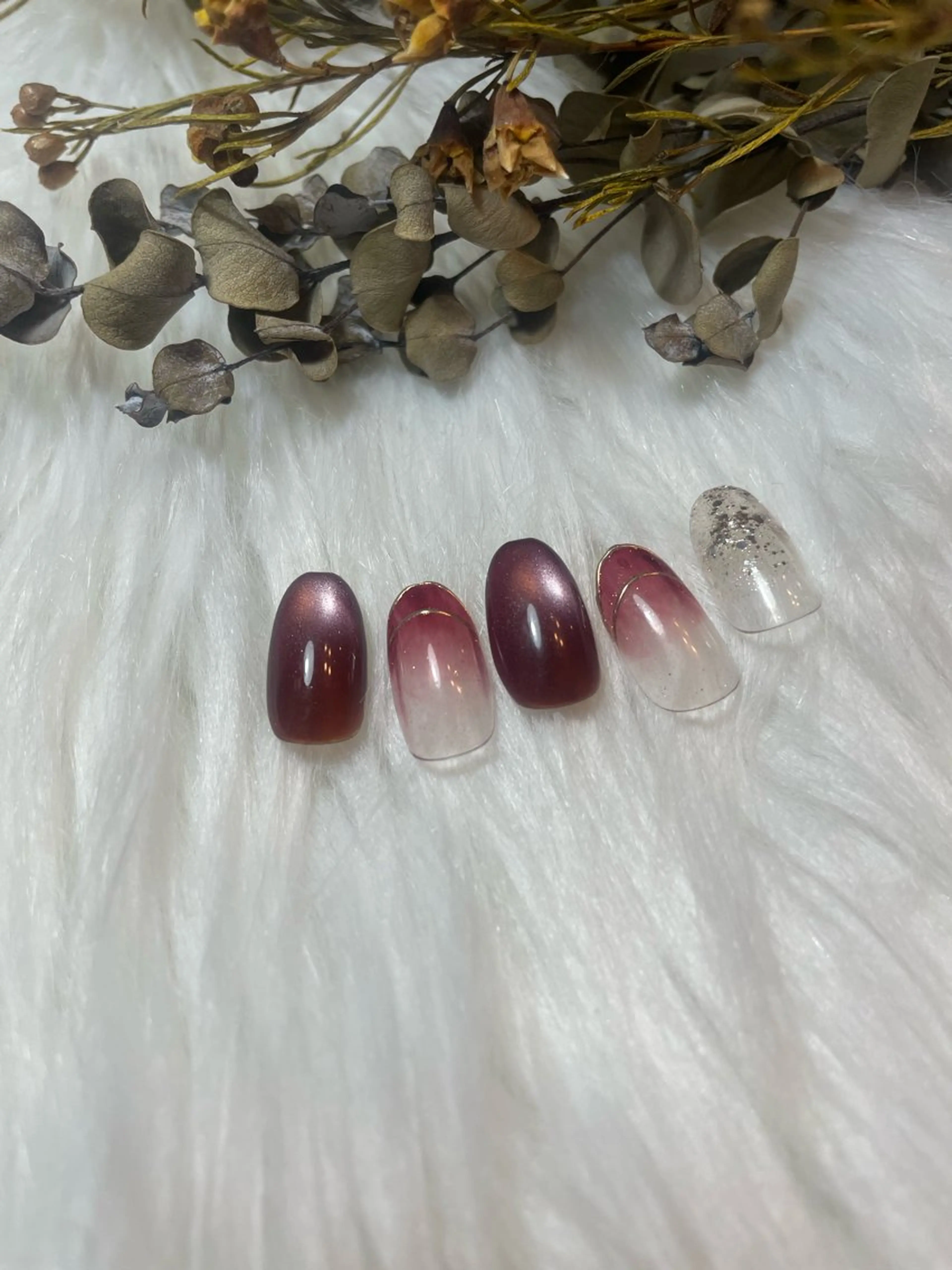 ネイル ブルー フレンチネイル キラキラネイル 韓国ネイル マグネットネイル ハンドネイル timtam --sakiのネイルデザイン