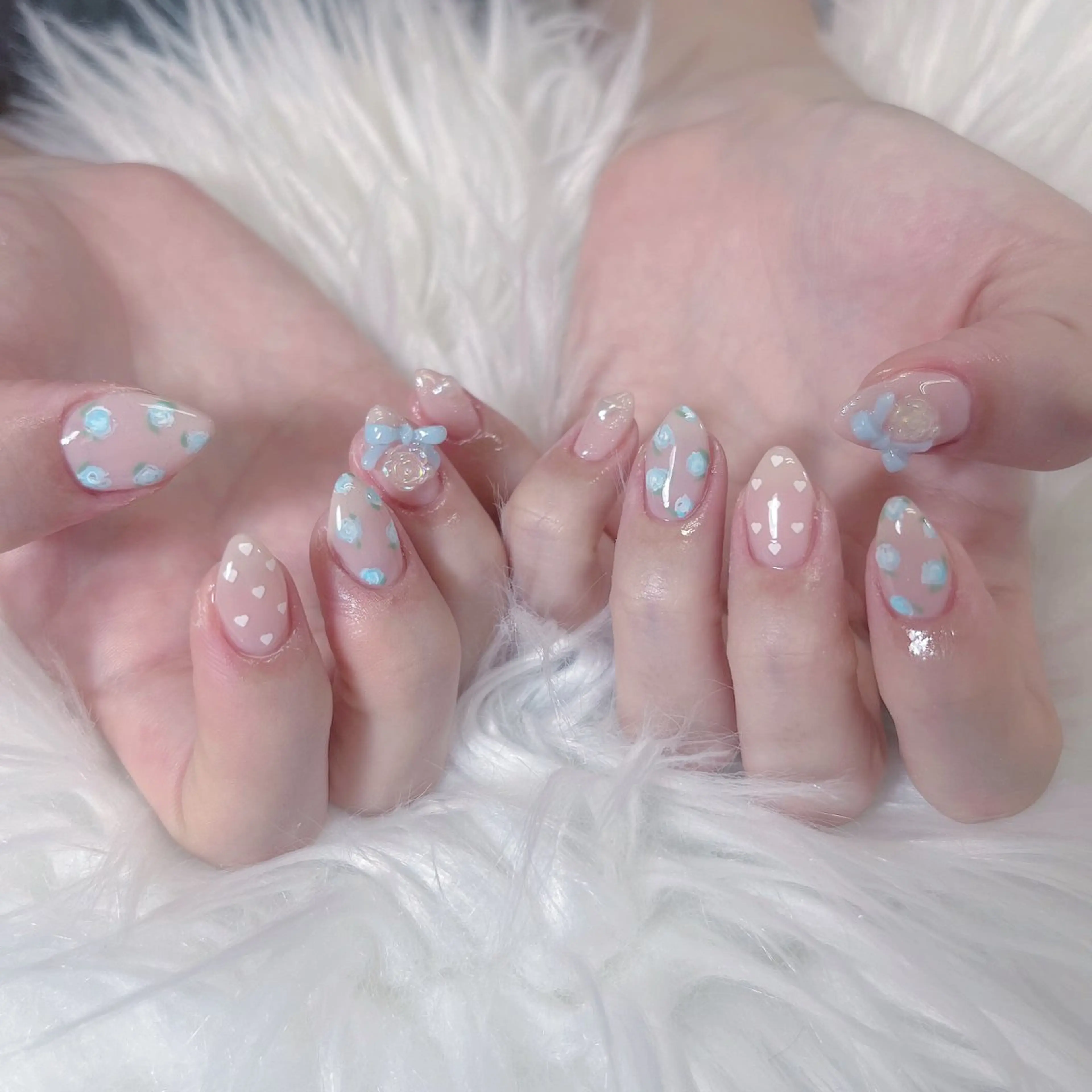 ネイル ハンドネイル Maya 🧊🫧‪のネイルデザイン