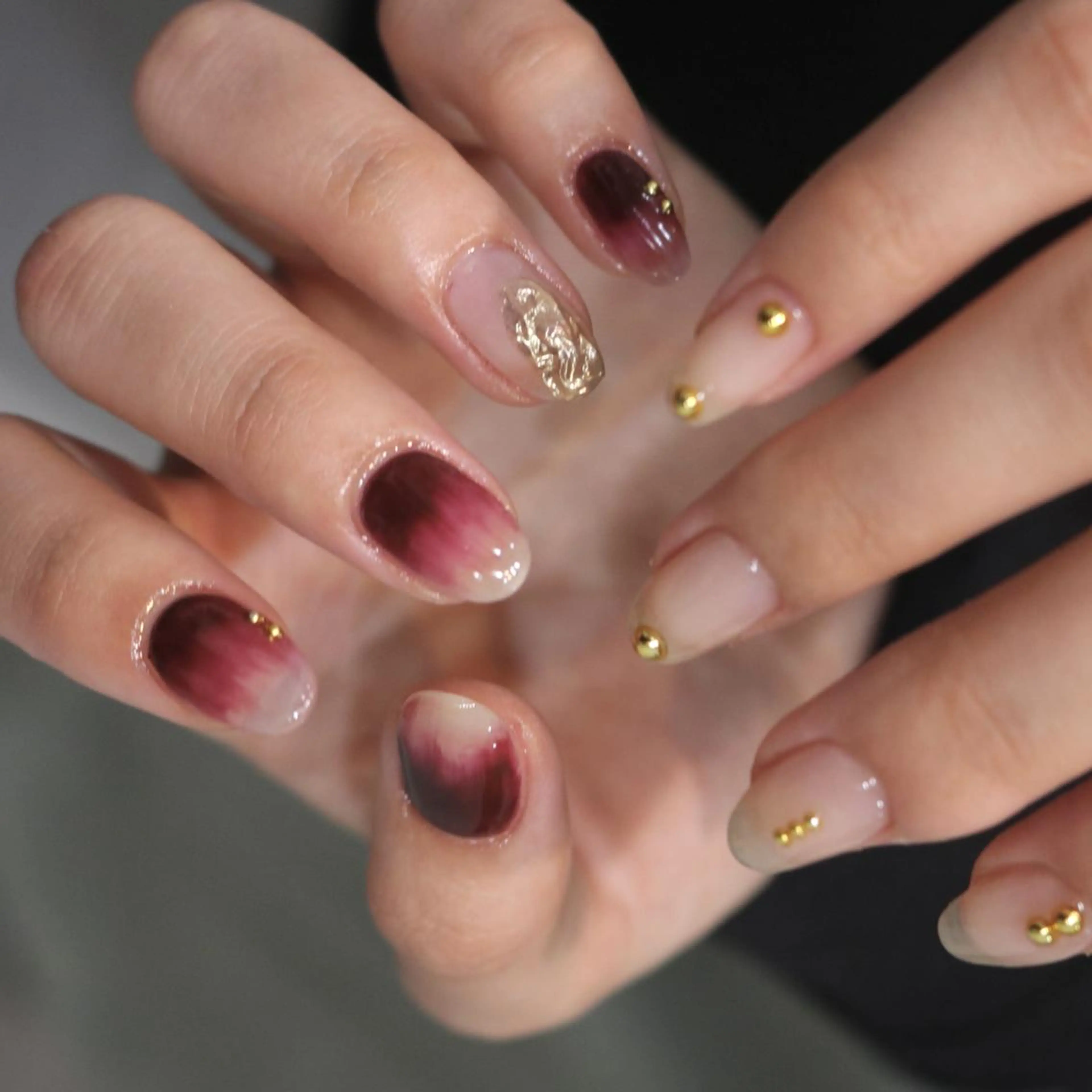 【人気No1👑✨】プレートから選べる◆セレクトアート10本🌿✨hand 5900円（オフ＋1100円・自爪育成ケア)の写真