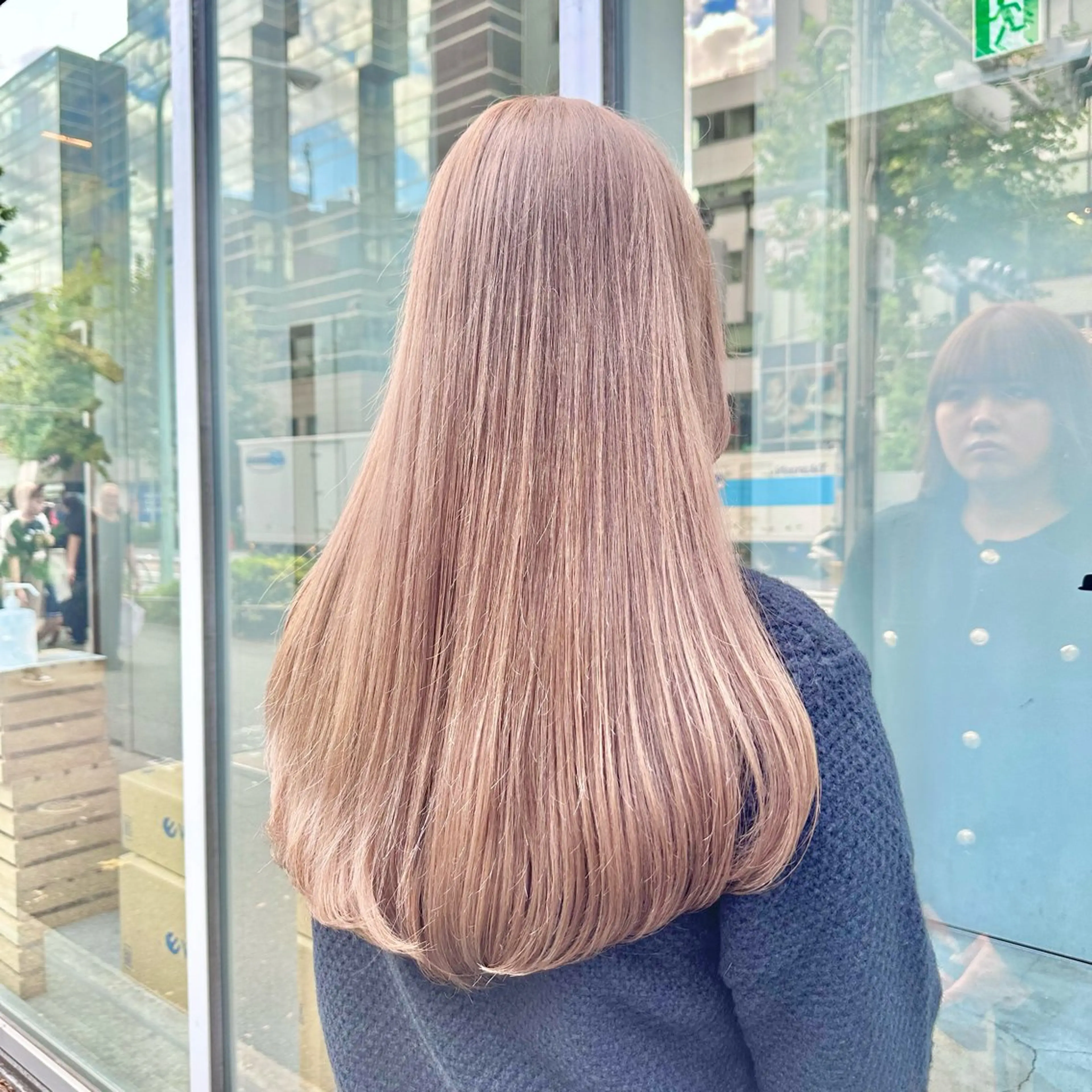 ロング ブラウンベージュ🤎 ブリーチなし🤎のヘアスタイル