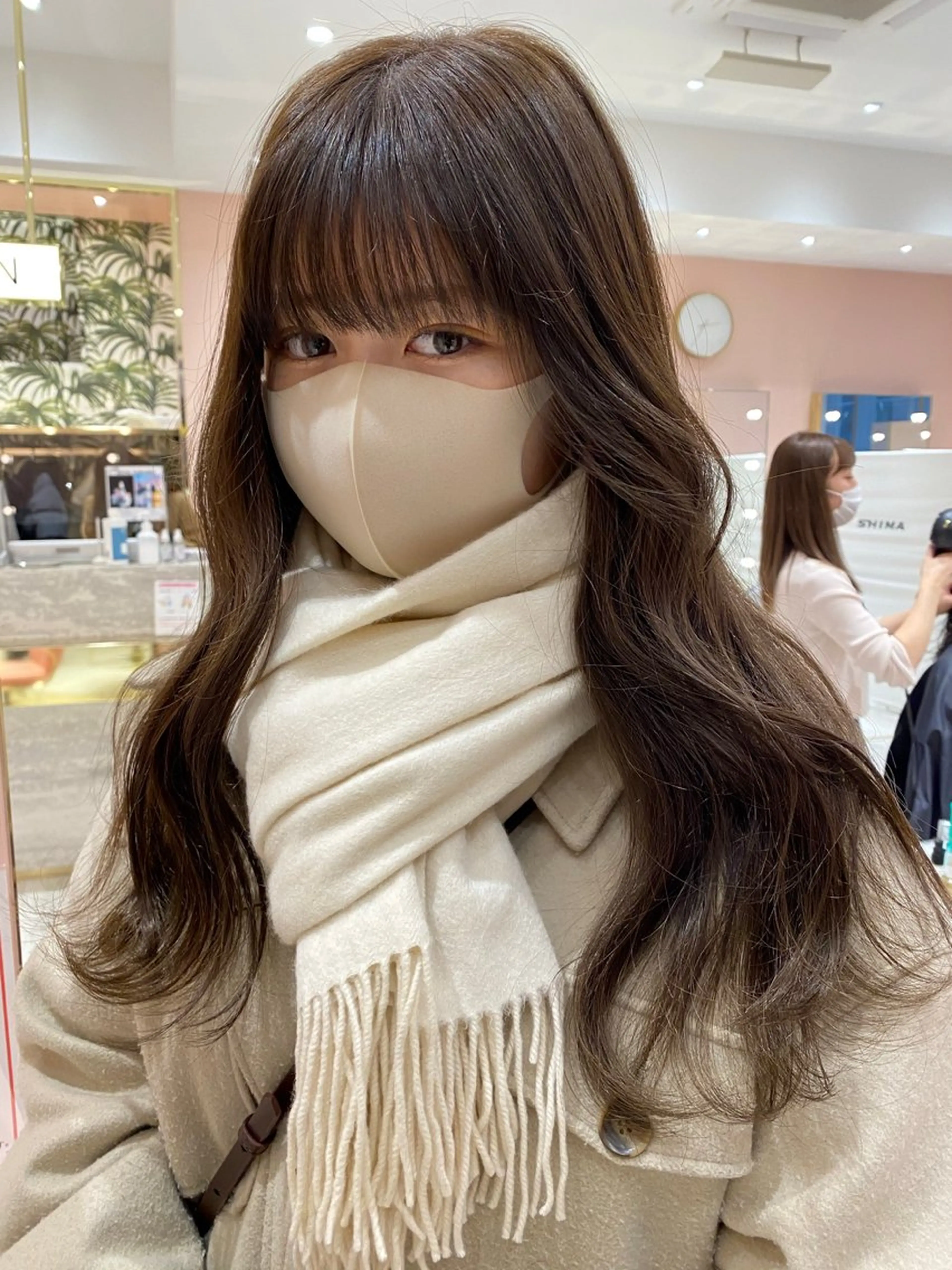 ロング カラー 髪質改善 トリートメント 韓国/ワンホンヘア 髪質改善/MaCoのヘアスタイル