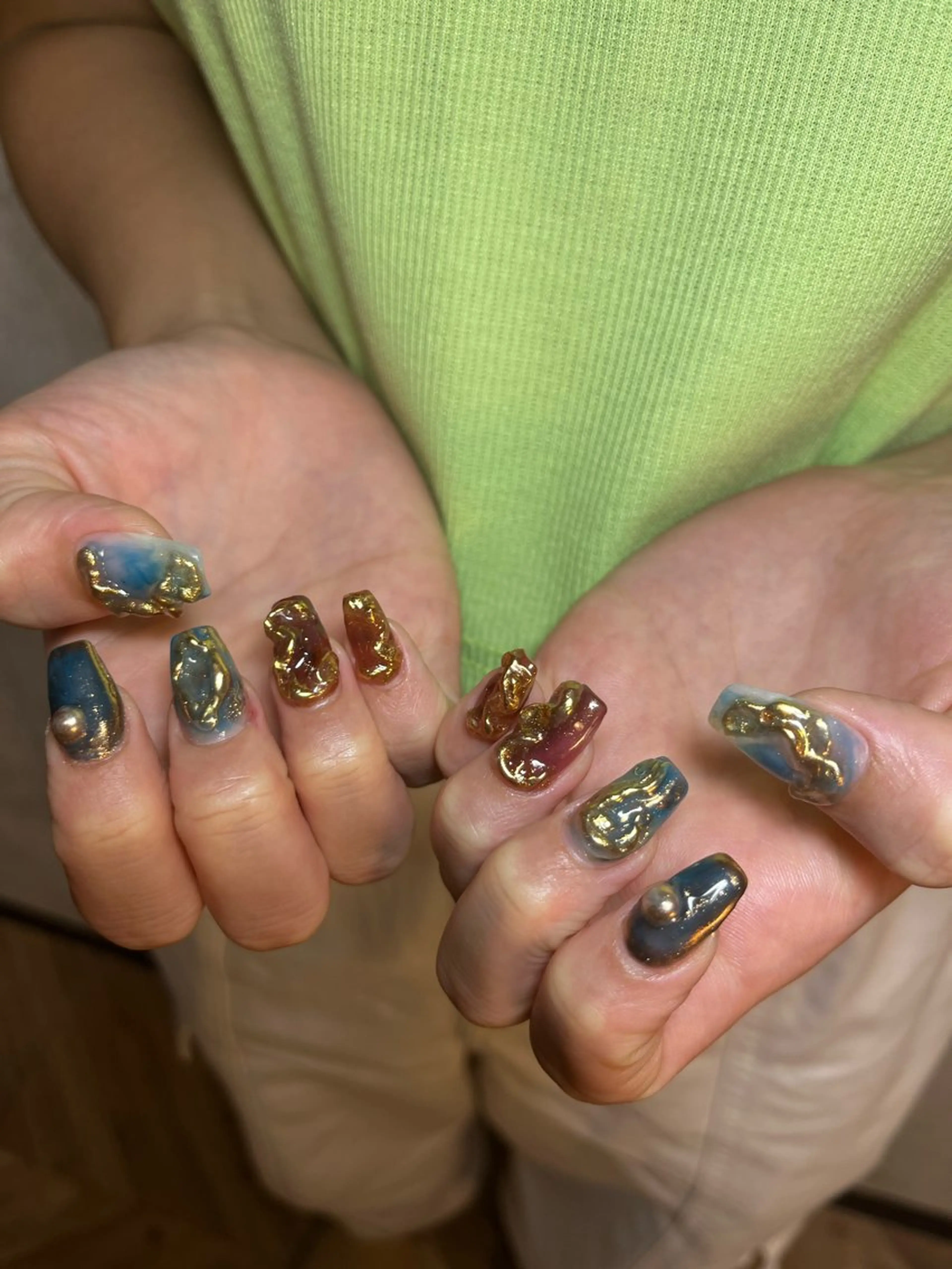 ネイル Amber21.所属・Nagahama Akariのネイルデザイン