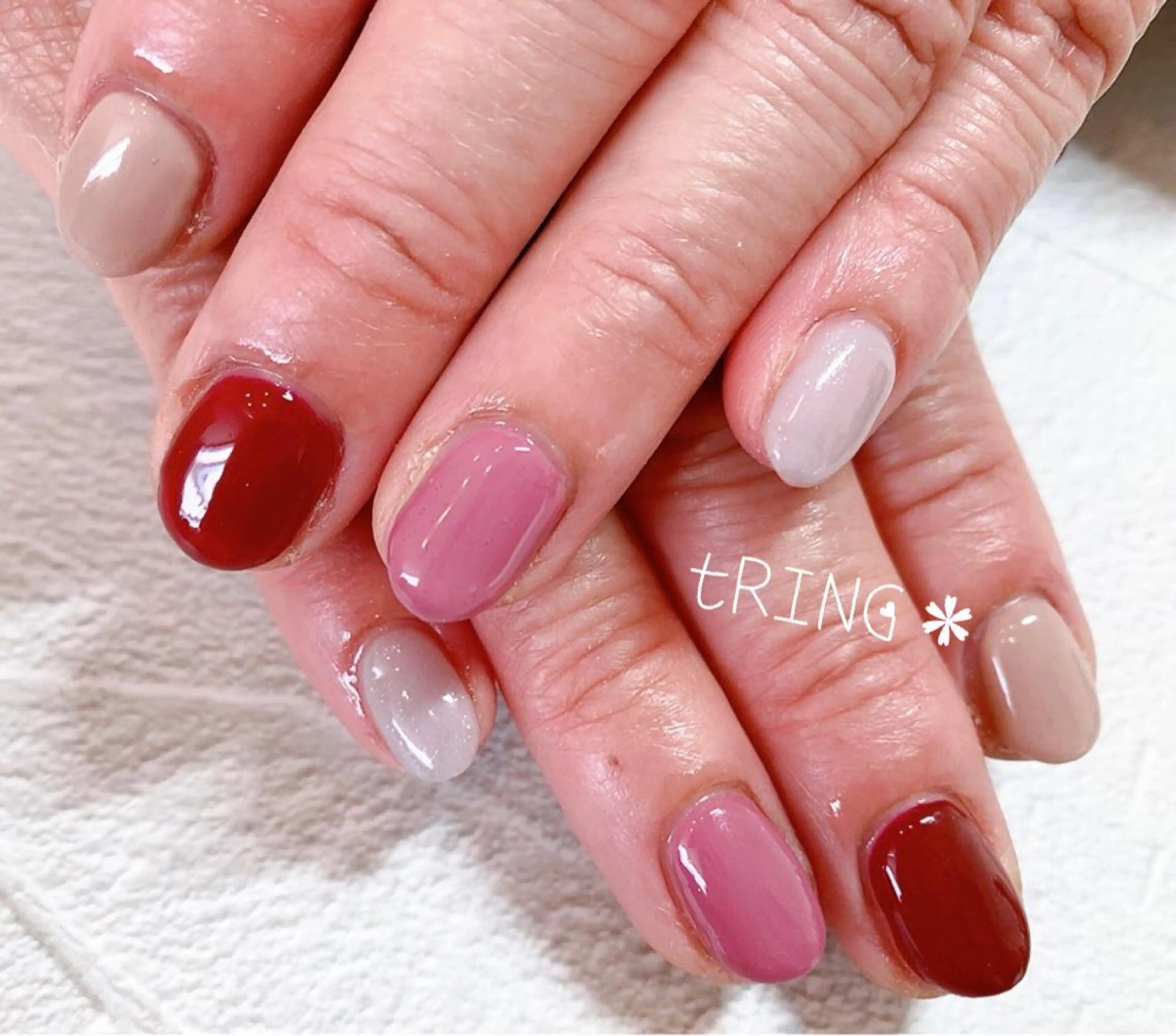 ネイル ハンドネイル tRING＊ しいの木台のネイルデザイン