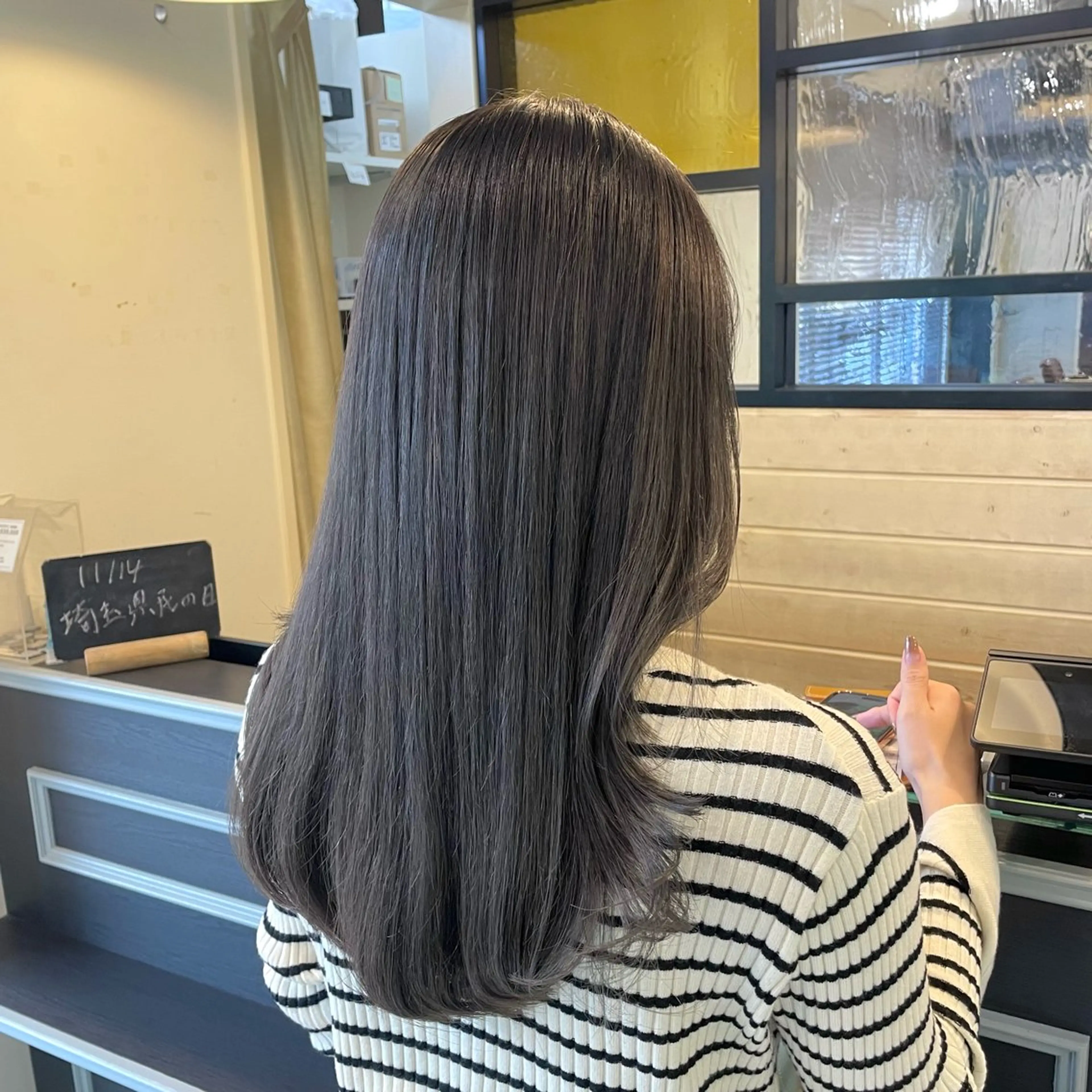 ロング カラー スナコザワ レナのヘアスタイル