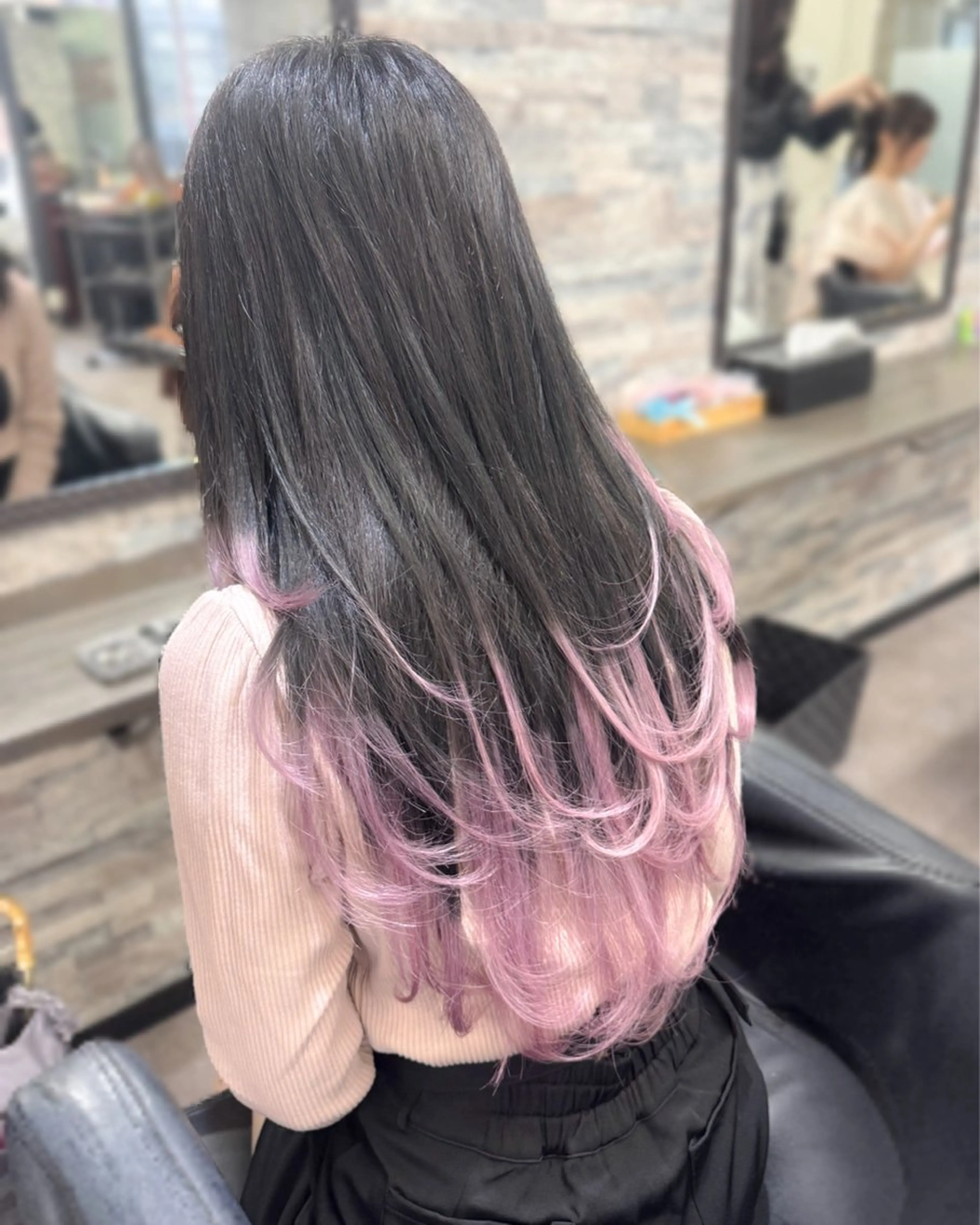 ロング ハイトーンエクステ 🎩カズキ🎩のヘアスタイル