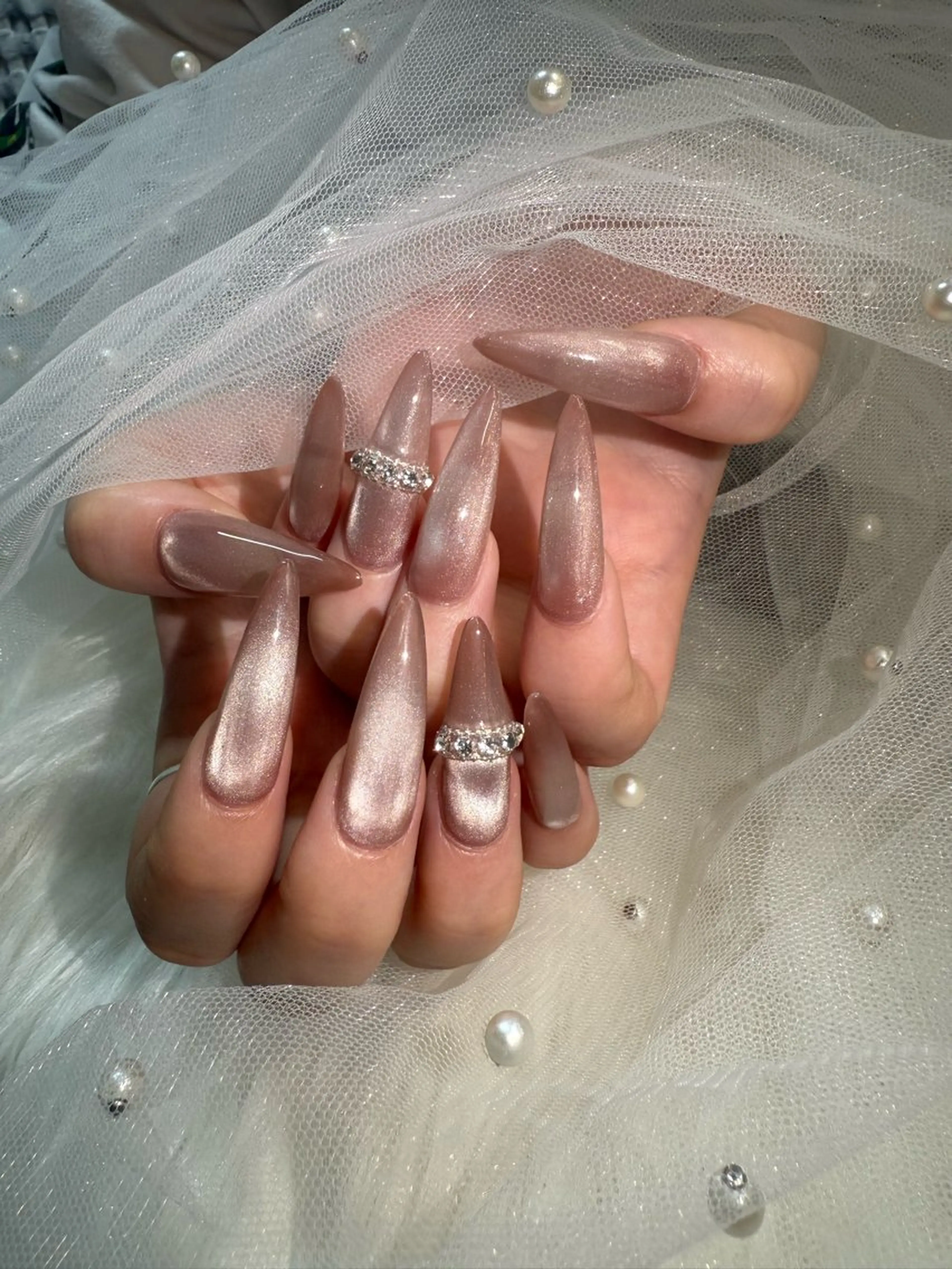 gel-x長さ出し両手1〜4本アート、フレンチ、グラデーション、持ち込みデザイン❣️(パーツ代別途¥220〜)の写真